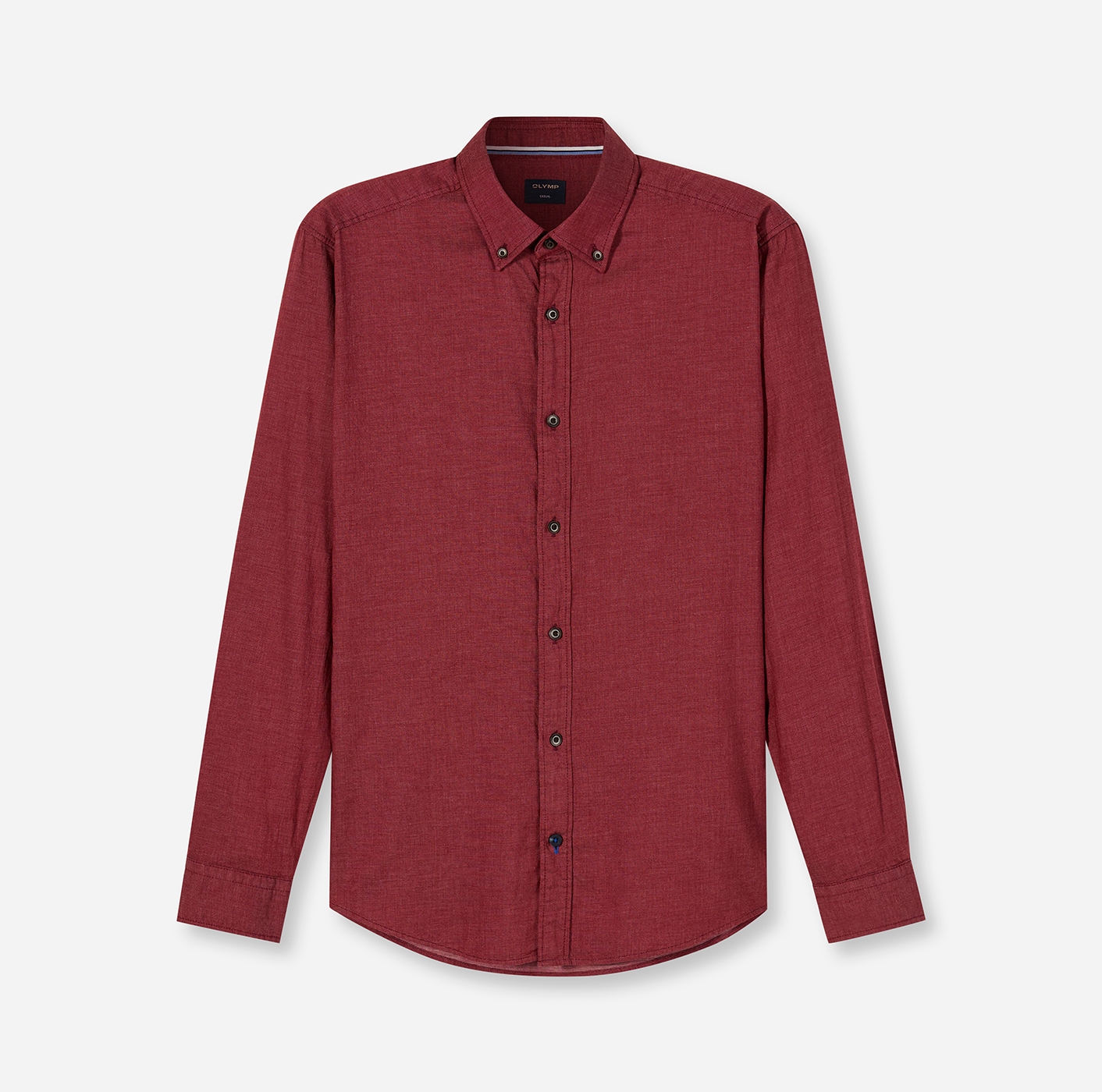 Image of OLYMP Langarmhemd Button-down-Kragen, regular fit, casual