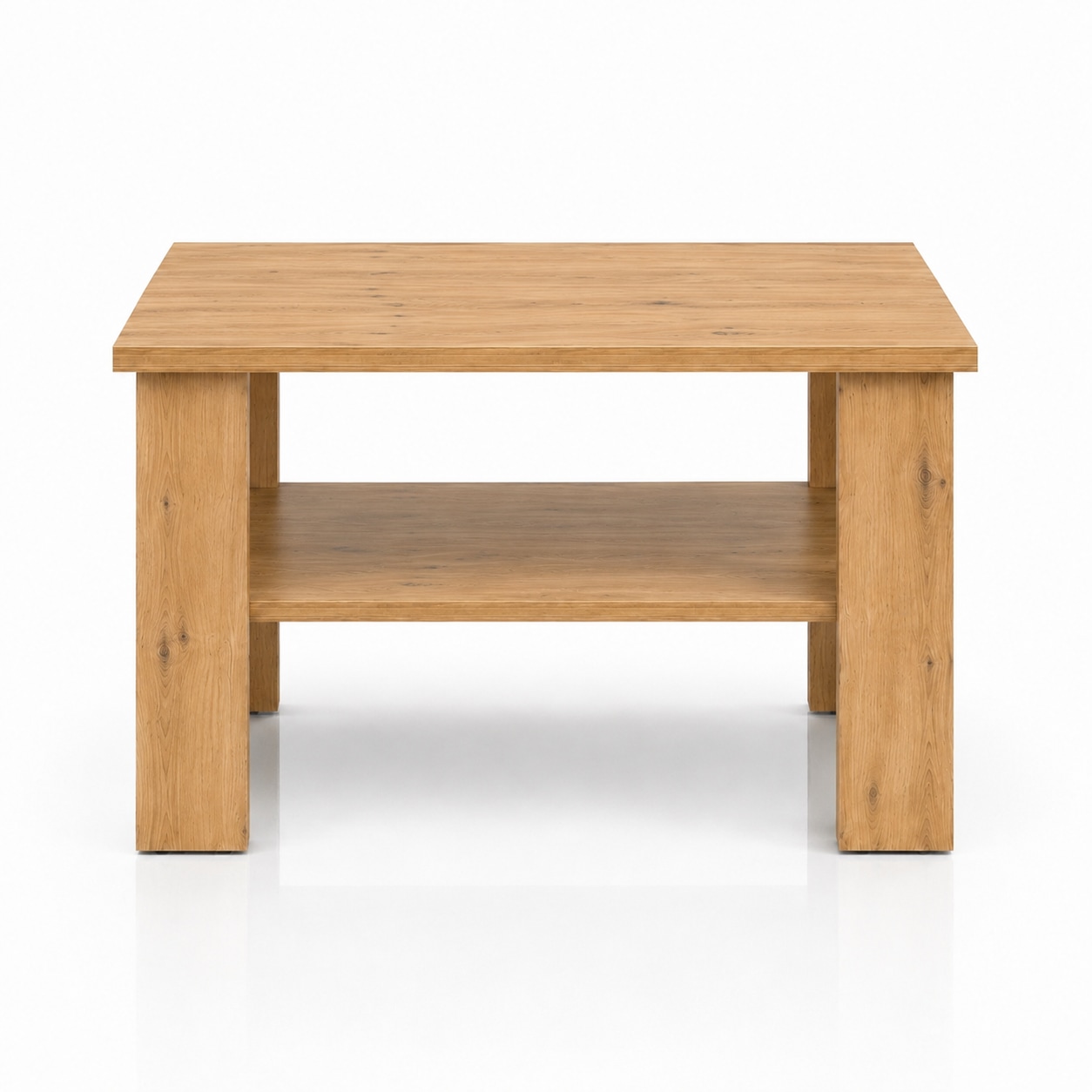 GOODproduct Couchtisch »CT 2 Wohnzimmertisch, Sofatisch, Beistelltisch, Kaffeetisch« Mit Ablage, quadratisch/rechteckig, weiss Hochglanz oder Artisan-Dekor