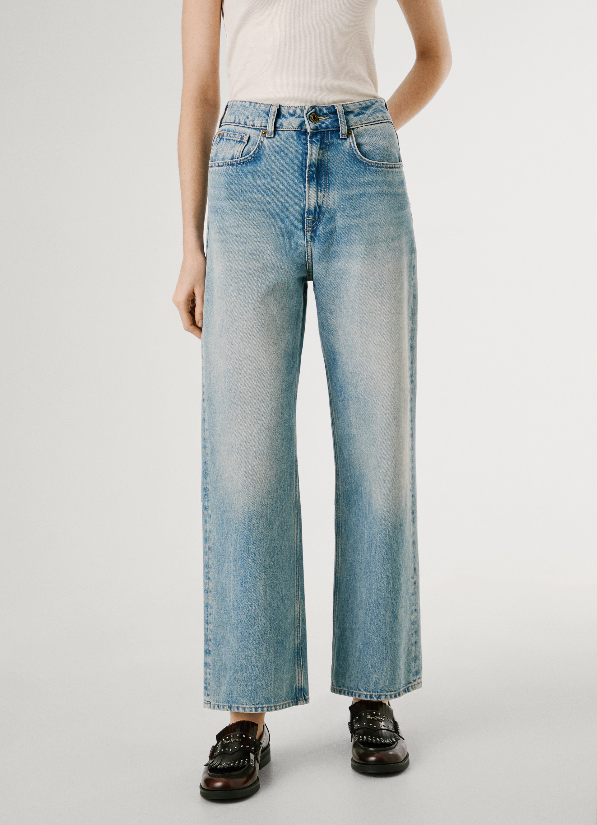 Image of Pepe Jeans Straight-Jeans "UHW – Ultra High Waist" mit hohem Bund