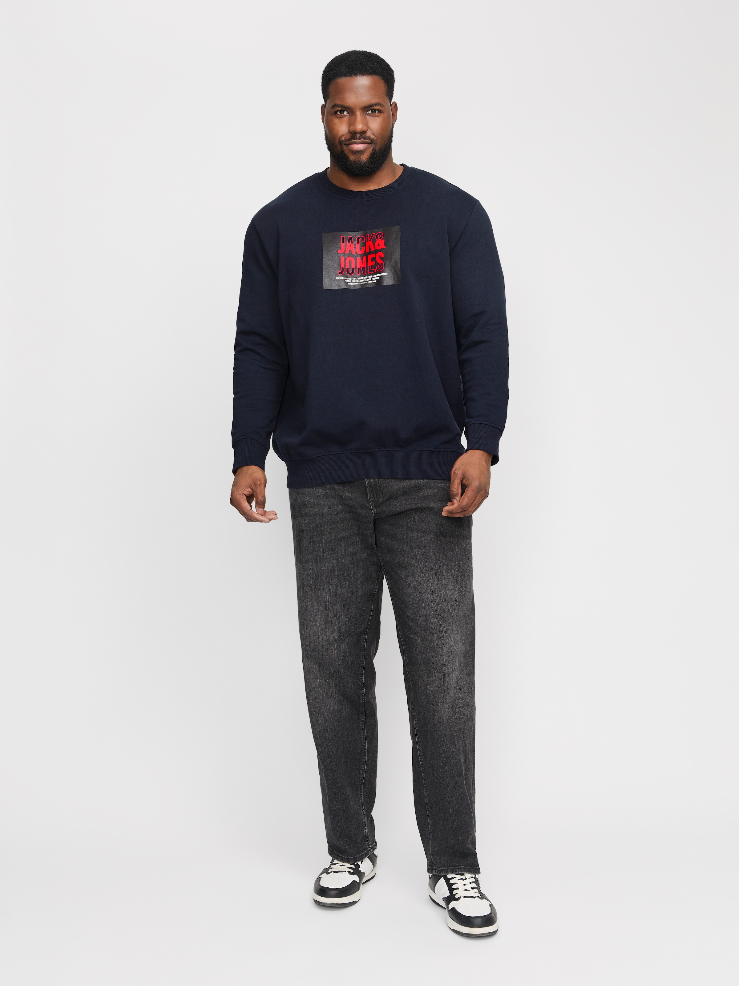 Jack & Jones PlusSize Sweatshirt »JJHUDSON SWEAT CREW NECK PLS«