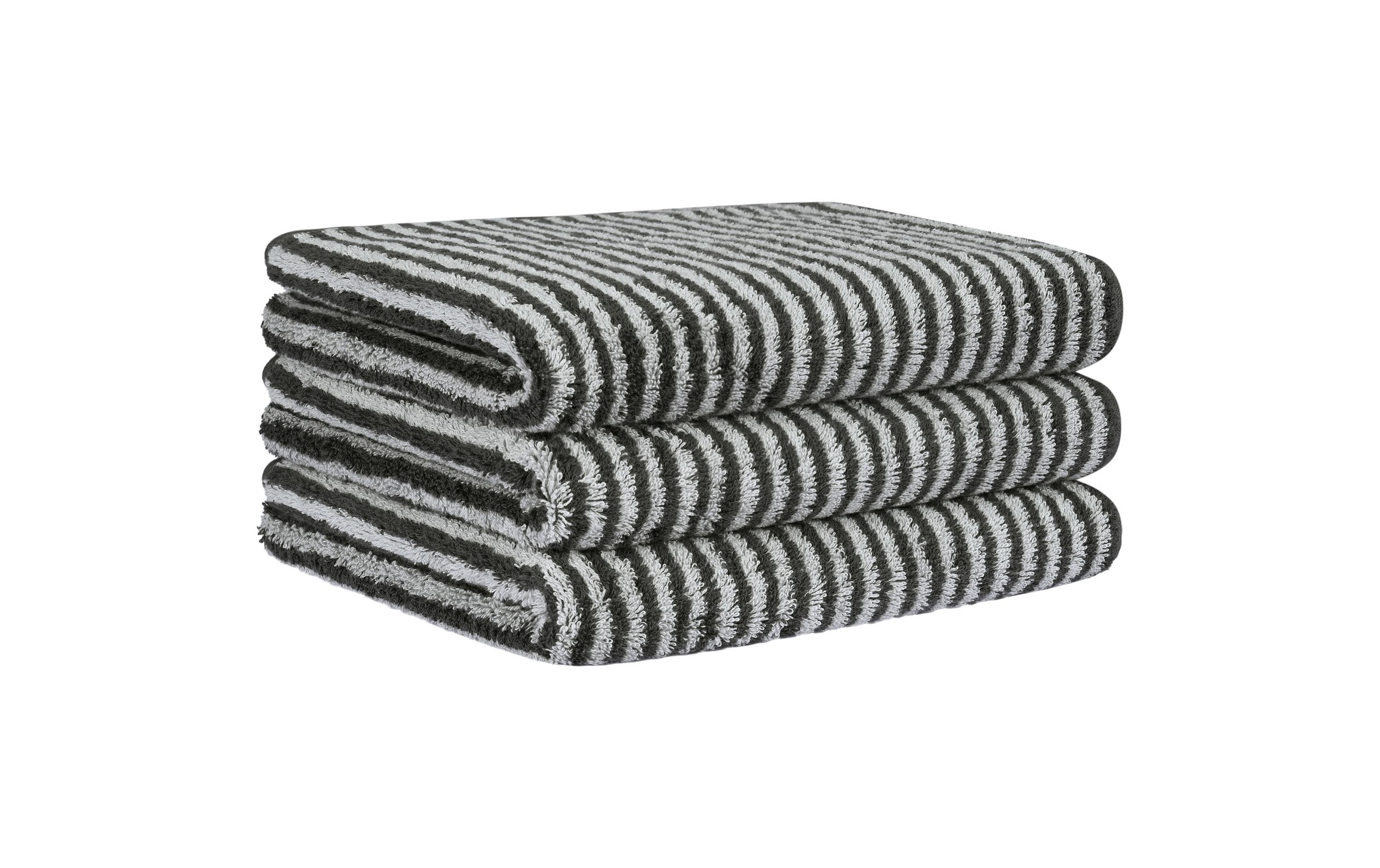 Cawö Duschtuch »Two-Tone Stripe 80 x 150 cm« Hochwertiges Badezimmertuch