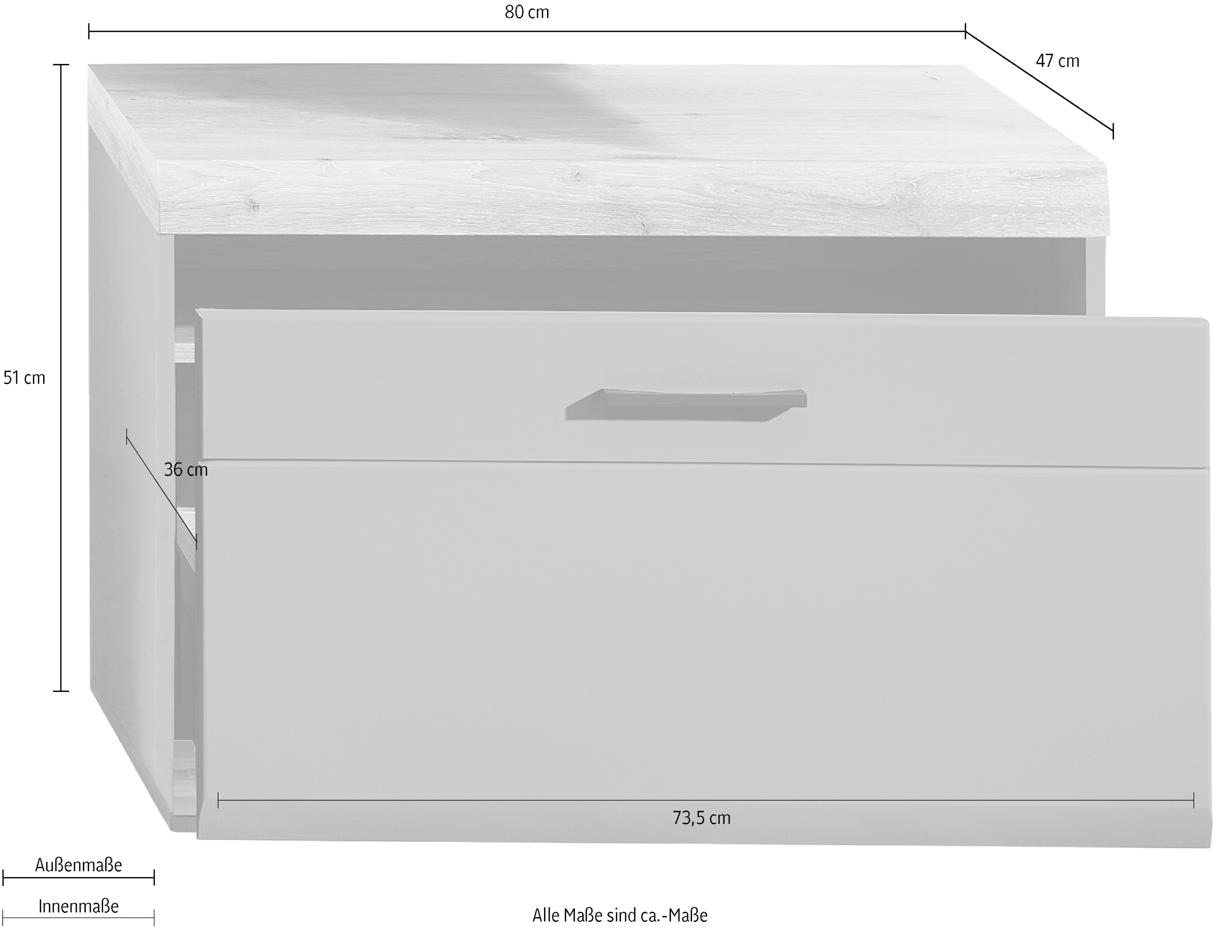 Innostyle Meuble TV »FUN PLUS II« 1 tiroir, fermeture douce, protection d'angle ABS