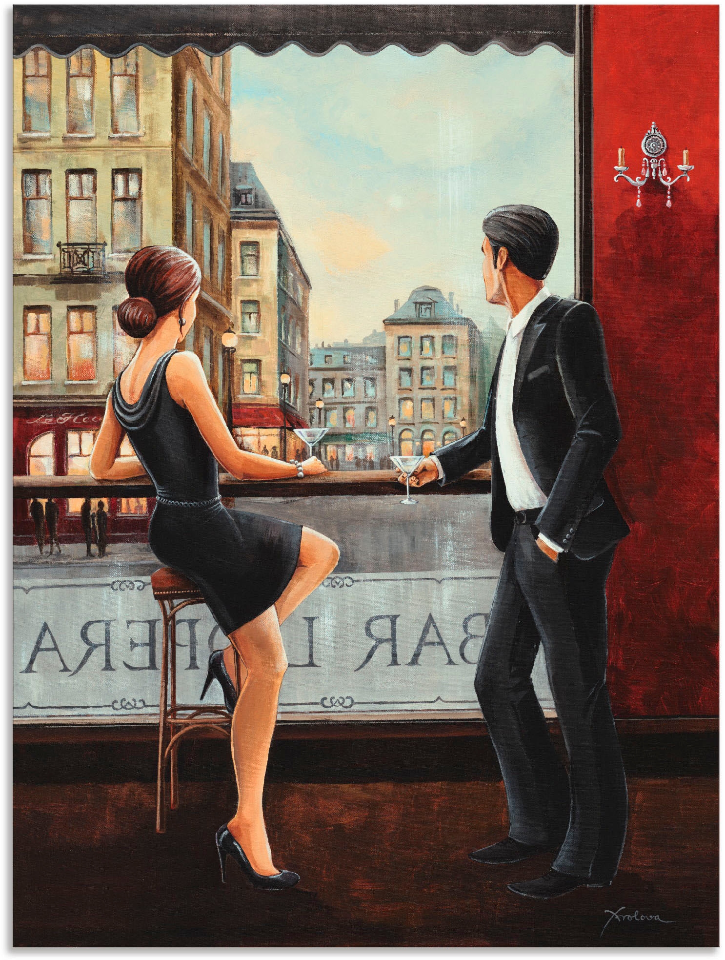 Image of Artland Wandbild "Bar" Bar & Lounges 1 Stk. tlg. als Alubild, Leinwandbild, Poster in verschied. Grössen