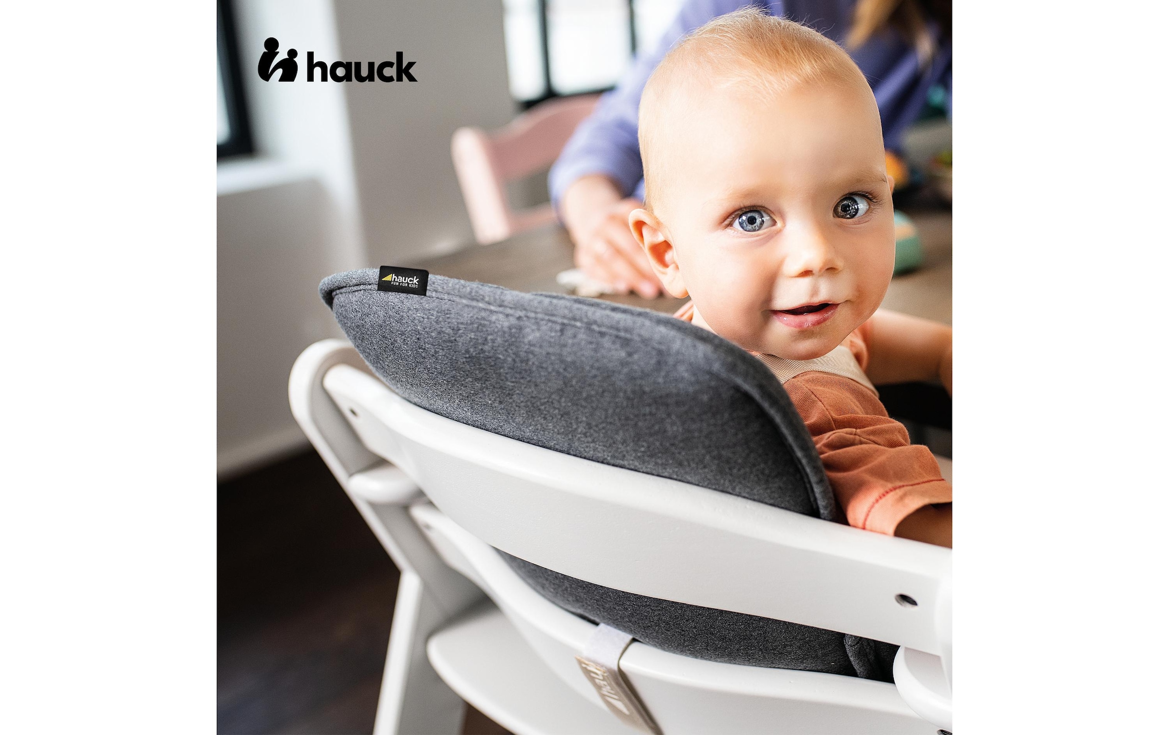 Hauck Sitzverkleinerer »Alpha Cosy Select Jersey Charcoal«, (1 tlg.)