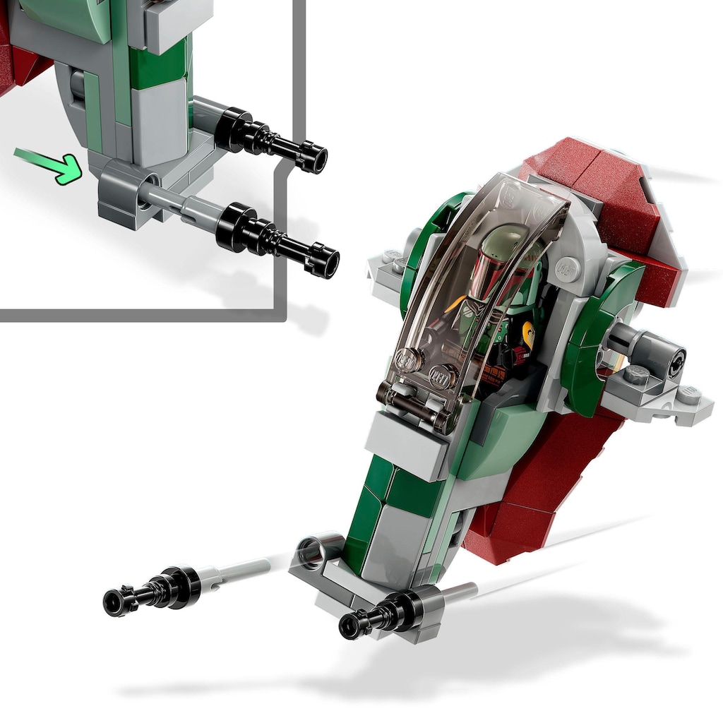 LEGO® Konstruktionsspielsteine »Boba Fetts Starship™ – Microfighter (75344), LEGO® Star Wars™«, Made in Europe