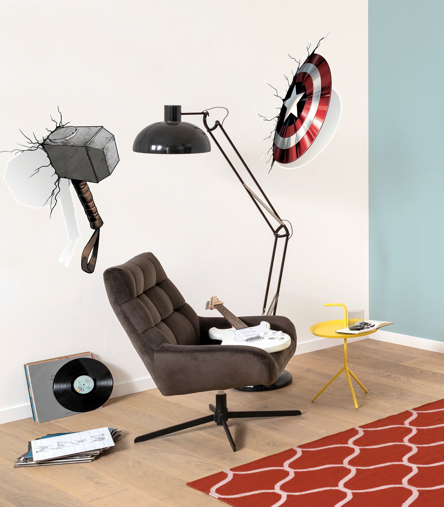 Image of Komar Wandtattoo "Avengers Powerful Weapons - Grösse 50 x 70 cm" selbstklebend, Wandsticker, Kinderzimmer