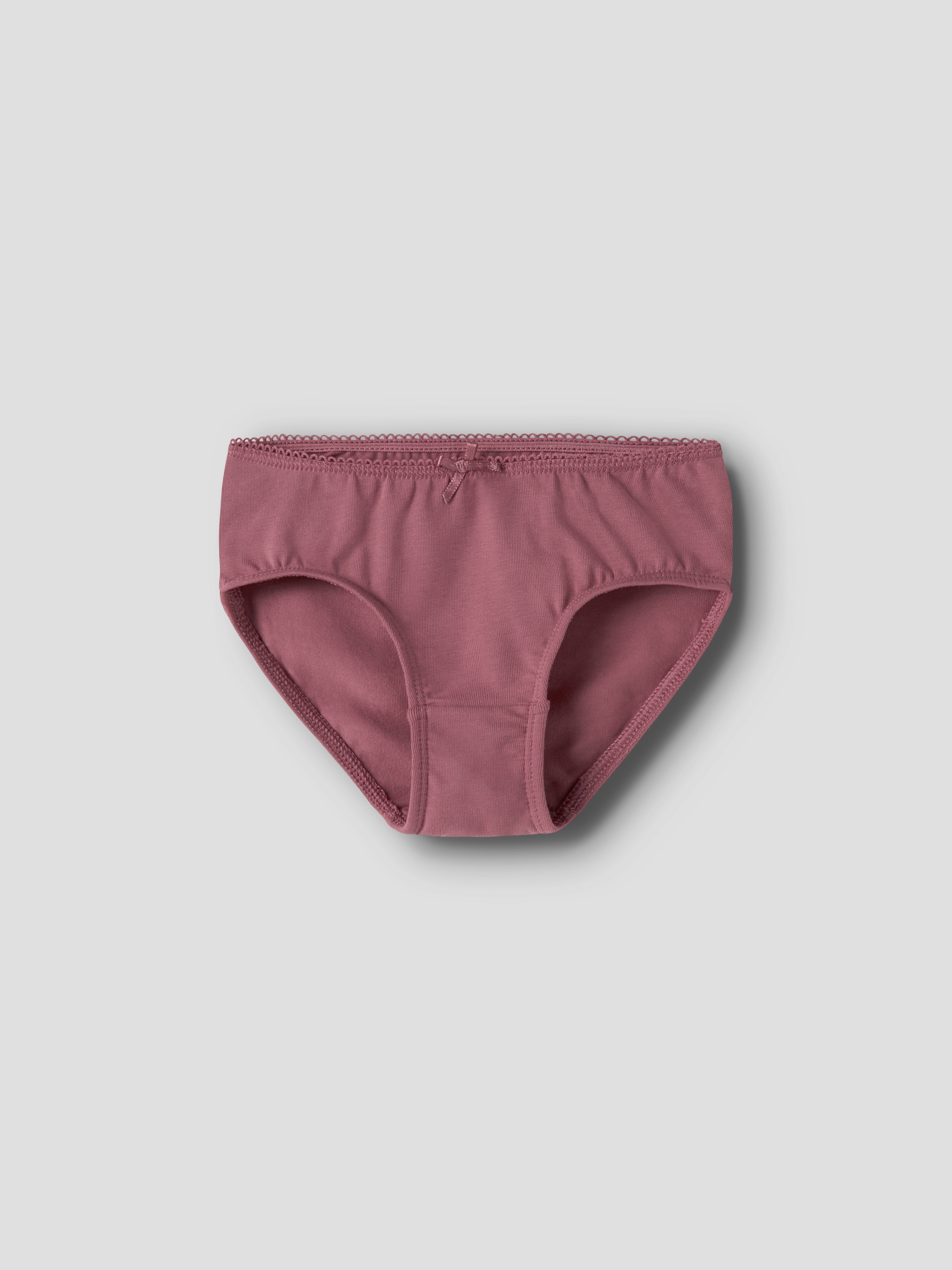 Name It Slip »NMFBRIEFS 3P CUTIE HEART« Paquet, 3 cuis mélange de coton, 2x uni et 1x imprimé dans le lot
