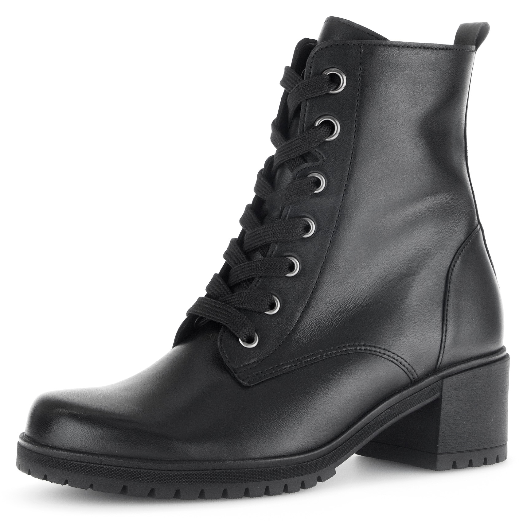 Gabor Schnürstiefelette, Blockabsatz, Schnürboots, Stiefelette mit Best Fitting-Ausstattung