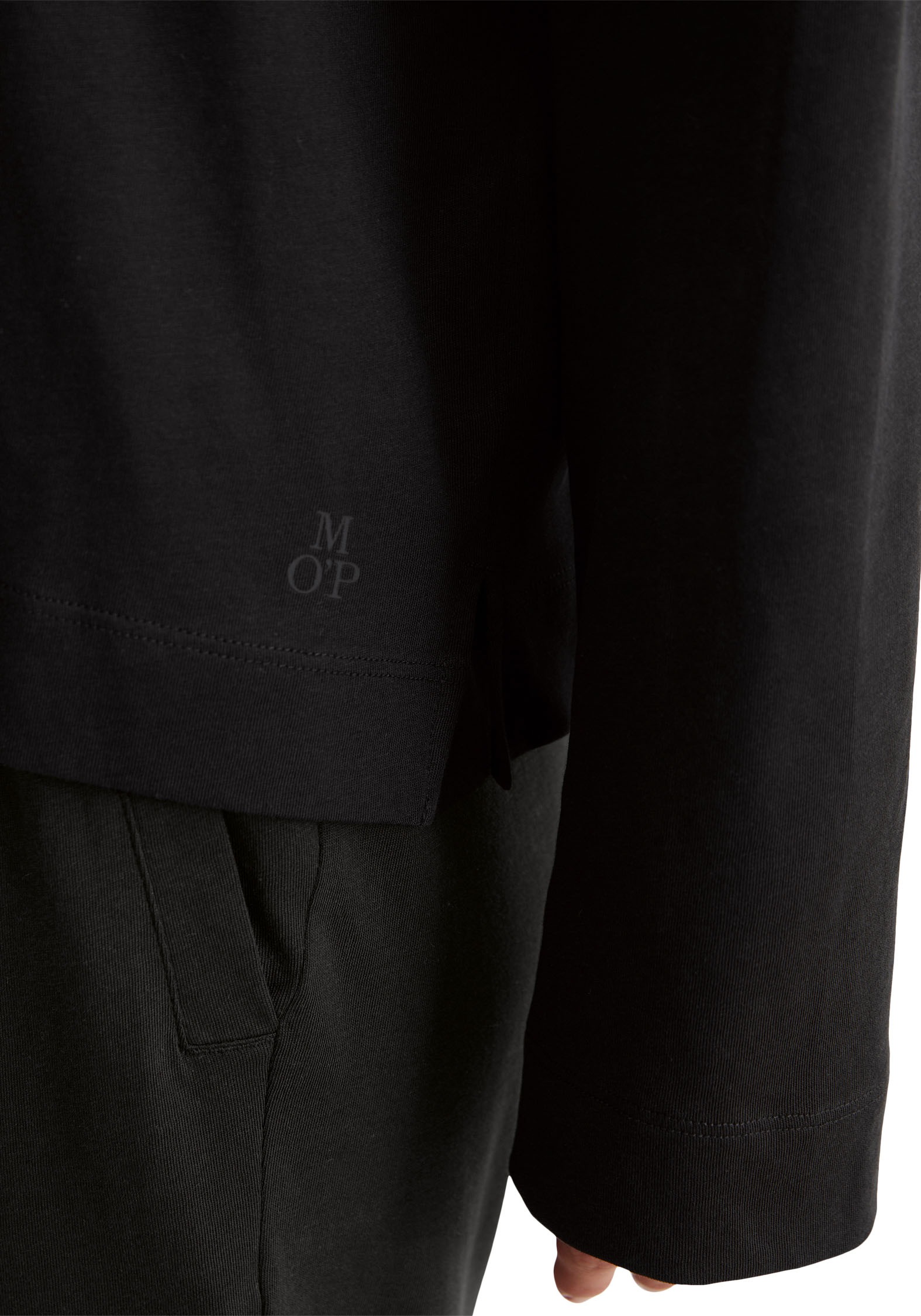 Marc O'Polo Pyjamaoberteil »Mix & Match Cotton-Woven«, mit Rundhalsausschnitt und geradem Saum mit seitlichen Schlitzen