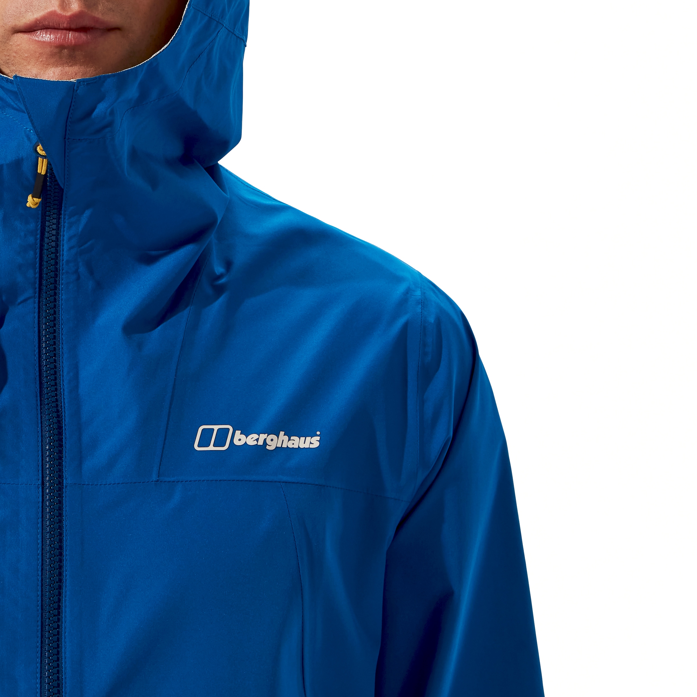Berghaus »M DELUGE PRO 3.0 JKT« avec rabat coupe-vent, respirant, imperméable, en polyester