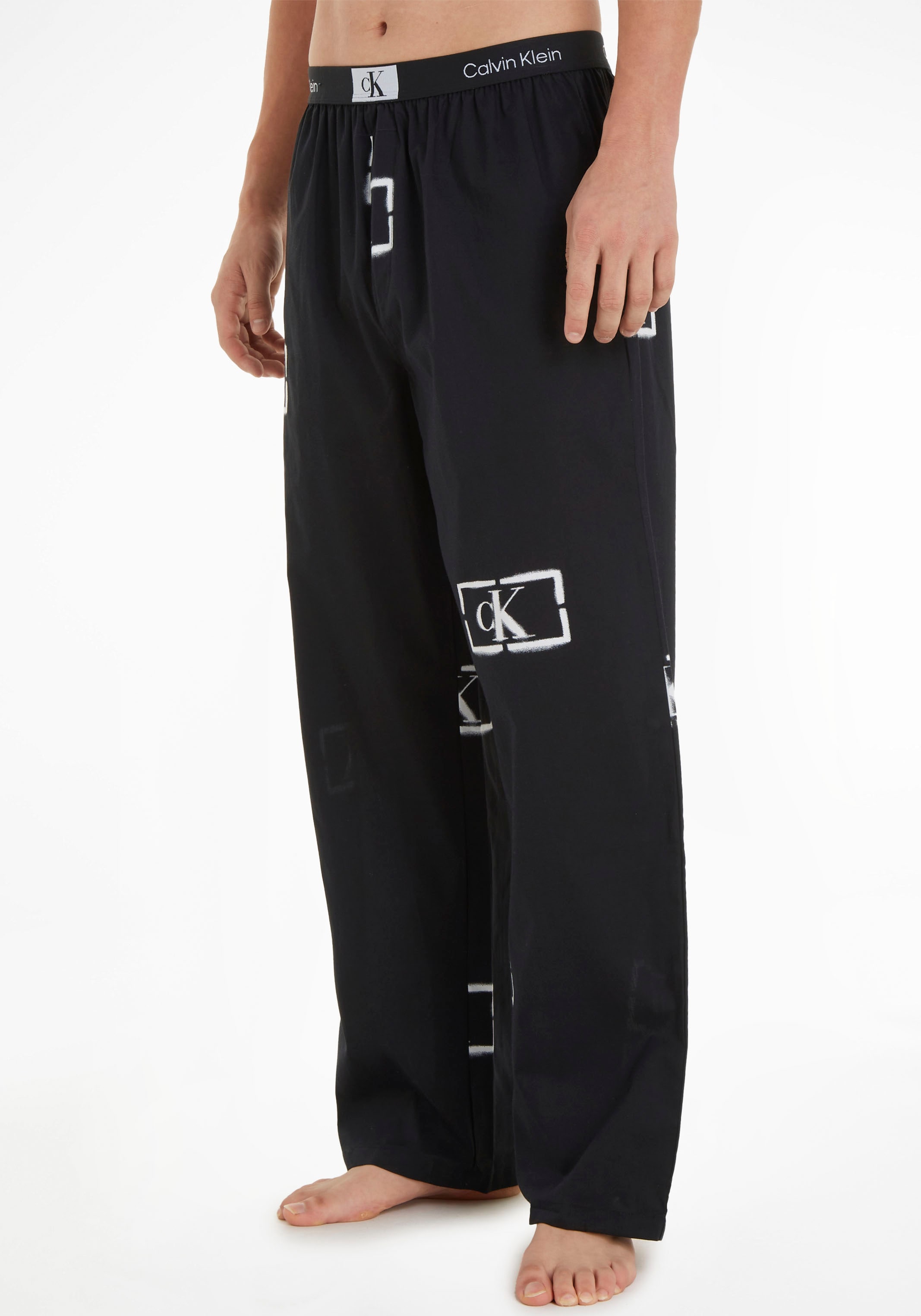 Calvin Klein Schlafhose »SLEEP PANT«, mit Calvin Klein Logo-Monogramm  allover versandkostenfrei auf