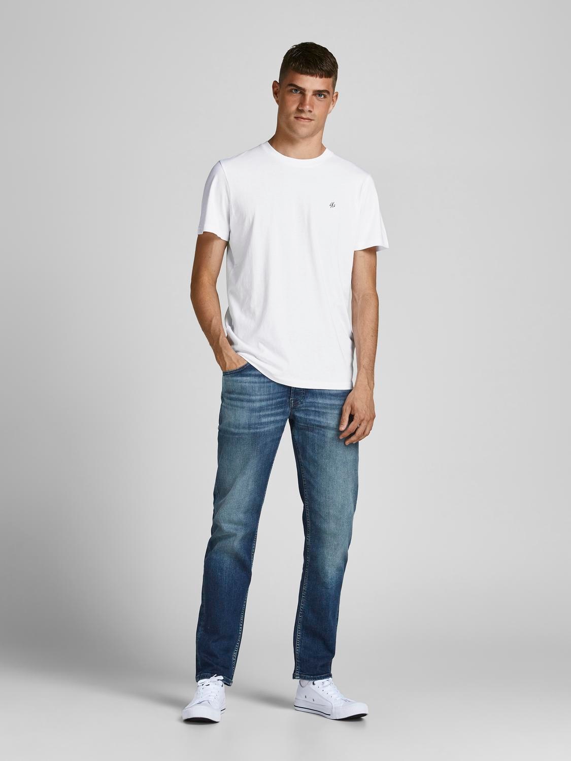 Jack & Jones Rundhalsshirt »JORJXJ TEE SS CREW NECK 5PK MP NOOS«, (Packung, 5 tlg.)