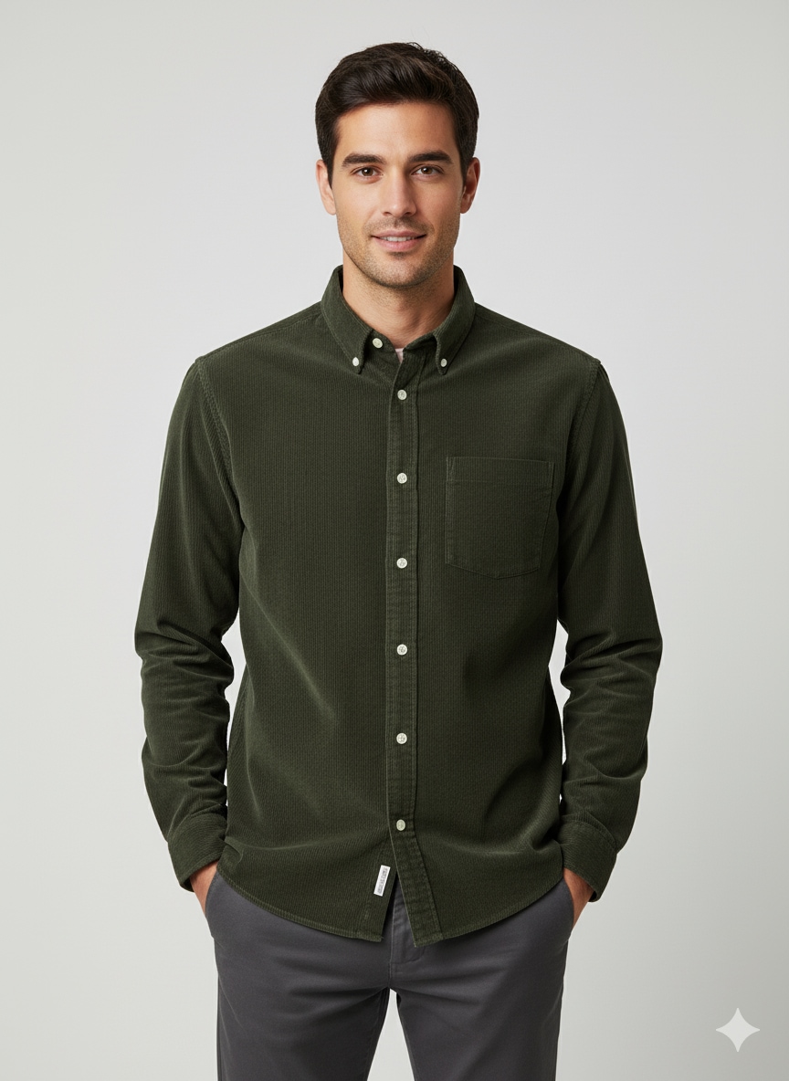 SELECTED HOMME Langarmhemd »SLHREG-DAN CORD SHIRT LS«