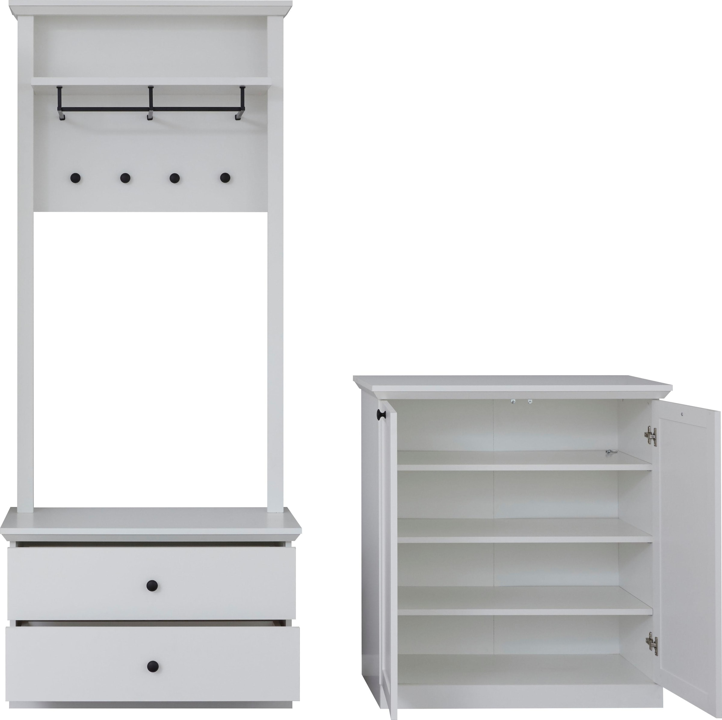 ♕ trendteam Garderoben-Set »Baxter«, (Set, 3 St.), zeitloser Landhausstil,  mit Vollauszug versandkostenfrei auf