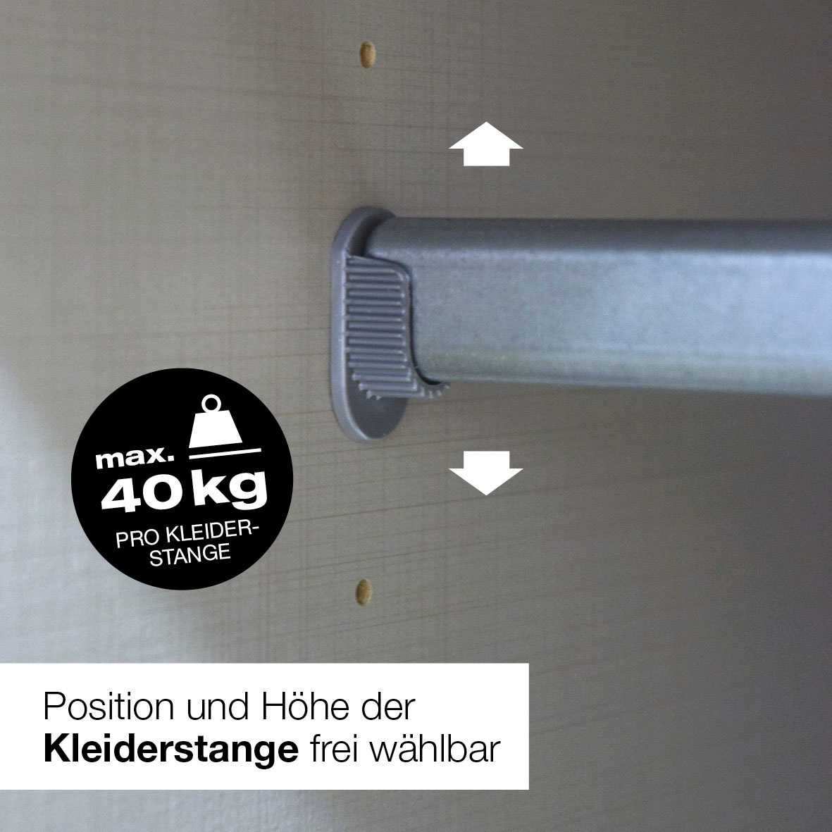 Wimex Drehtürenschrank »Texel in der Breite 135cm« mit Metallgriffen