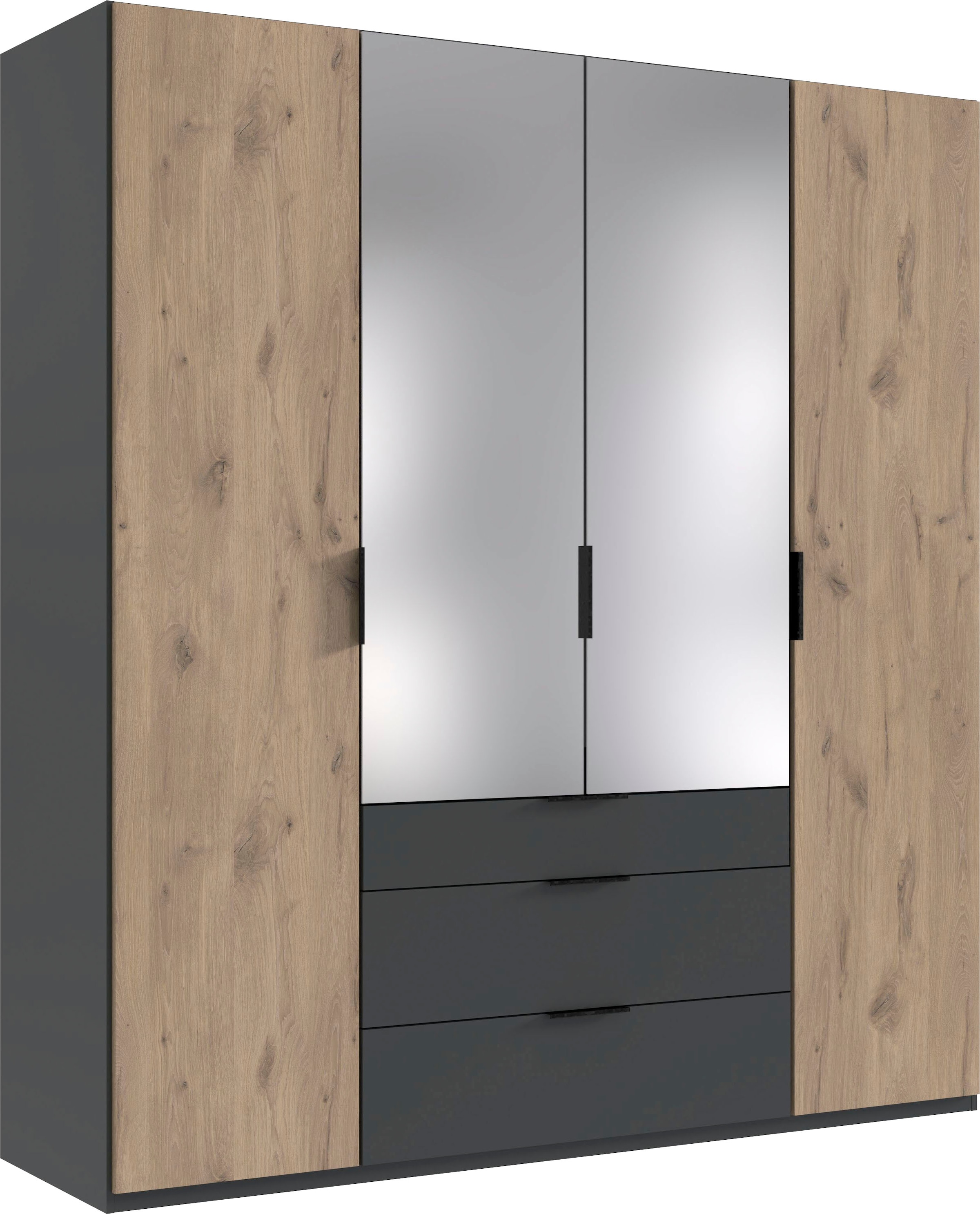 Image of Wimex Drehtürenschrank "Burgos by fresh to go" mit extra grossen Schubladen, mit Spiegeltüren