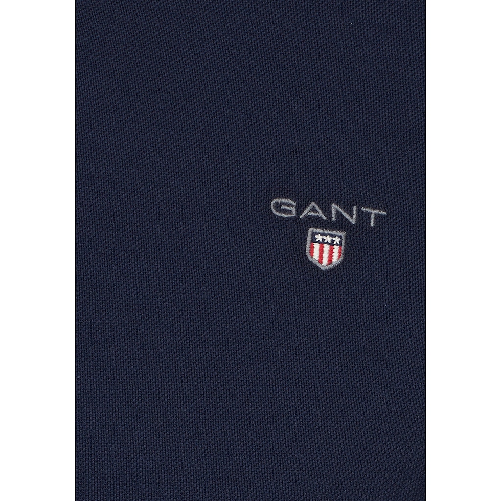 Gant Poloshirt »ORIGINAL PIQUE SS RUGGER«, mit Flachstrickkragen