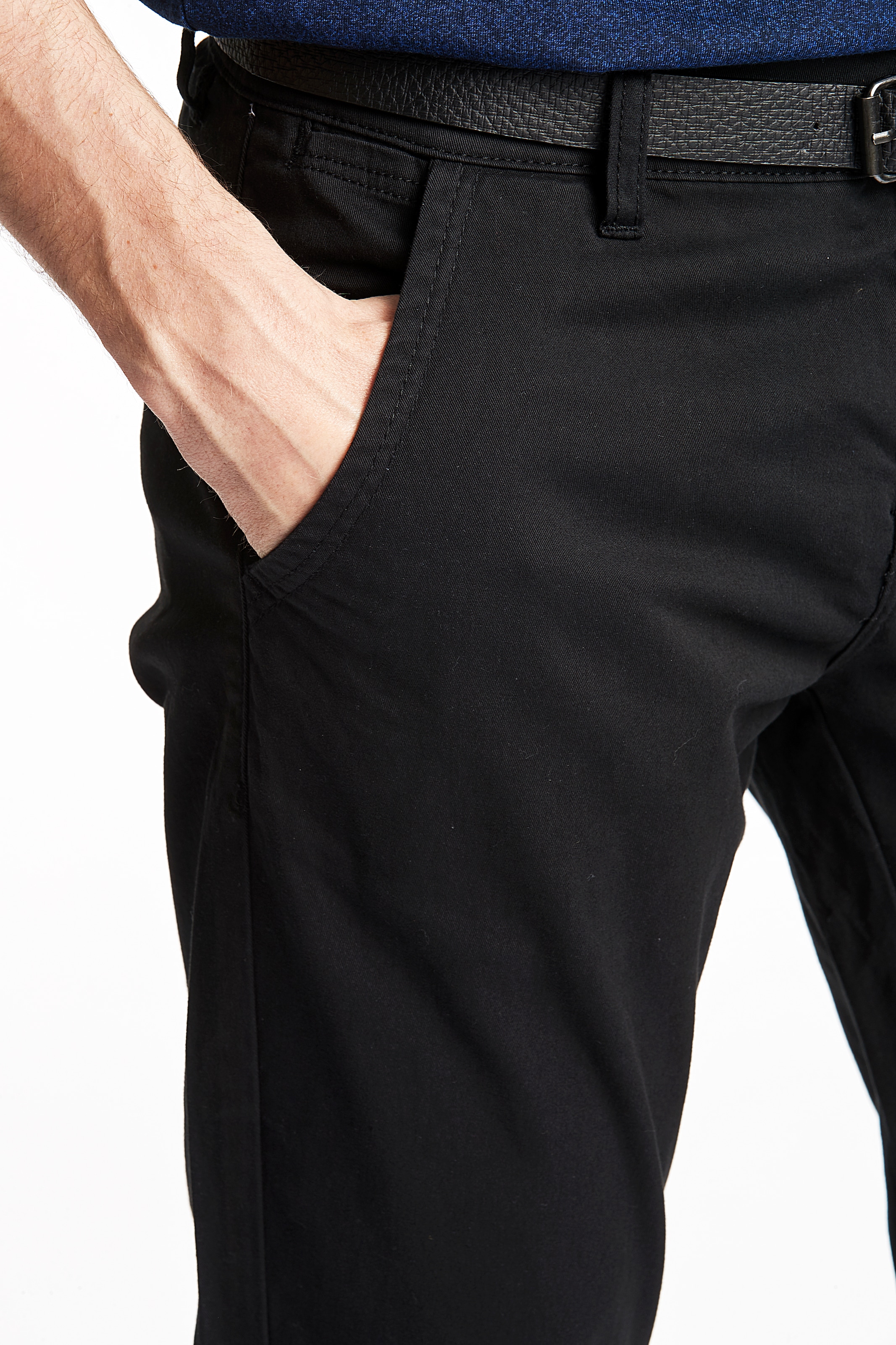 LINDBERGH Chinohose, (2 tlg.), mit Gürtel und Stretch