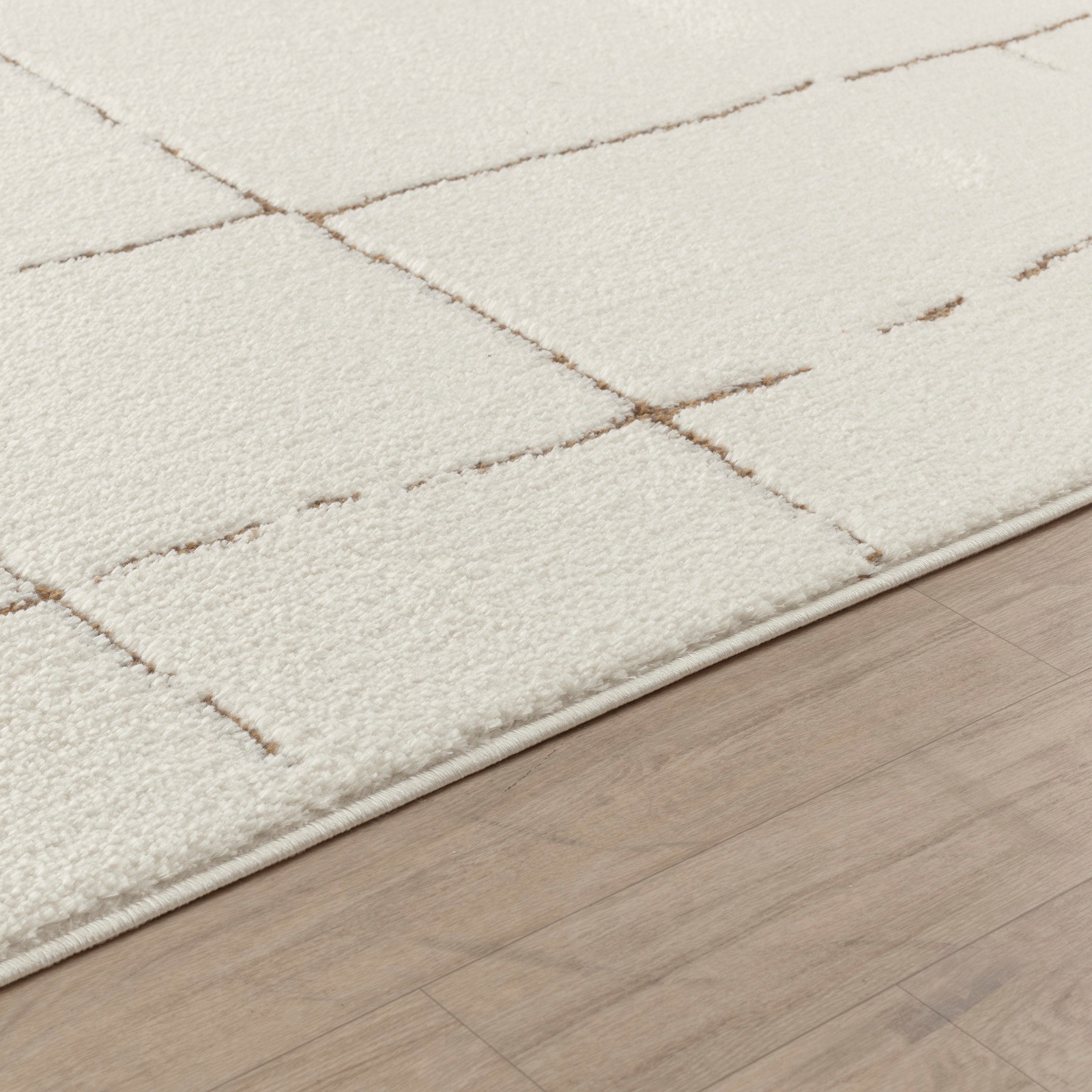 Livabliss Teppich »PRAGUE«, rechteckig, 14 mm Höhe, Skandi Design, Modern Boho Kurzflor Wohnzimmerteppich, Schlafzimmer