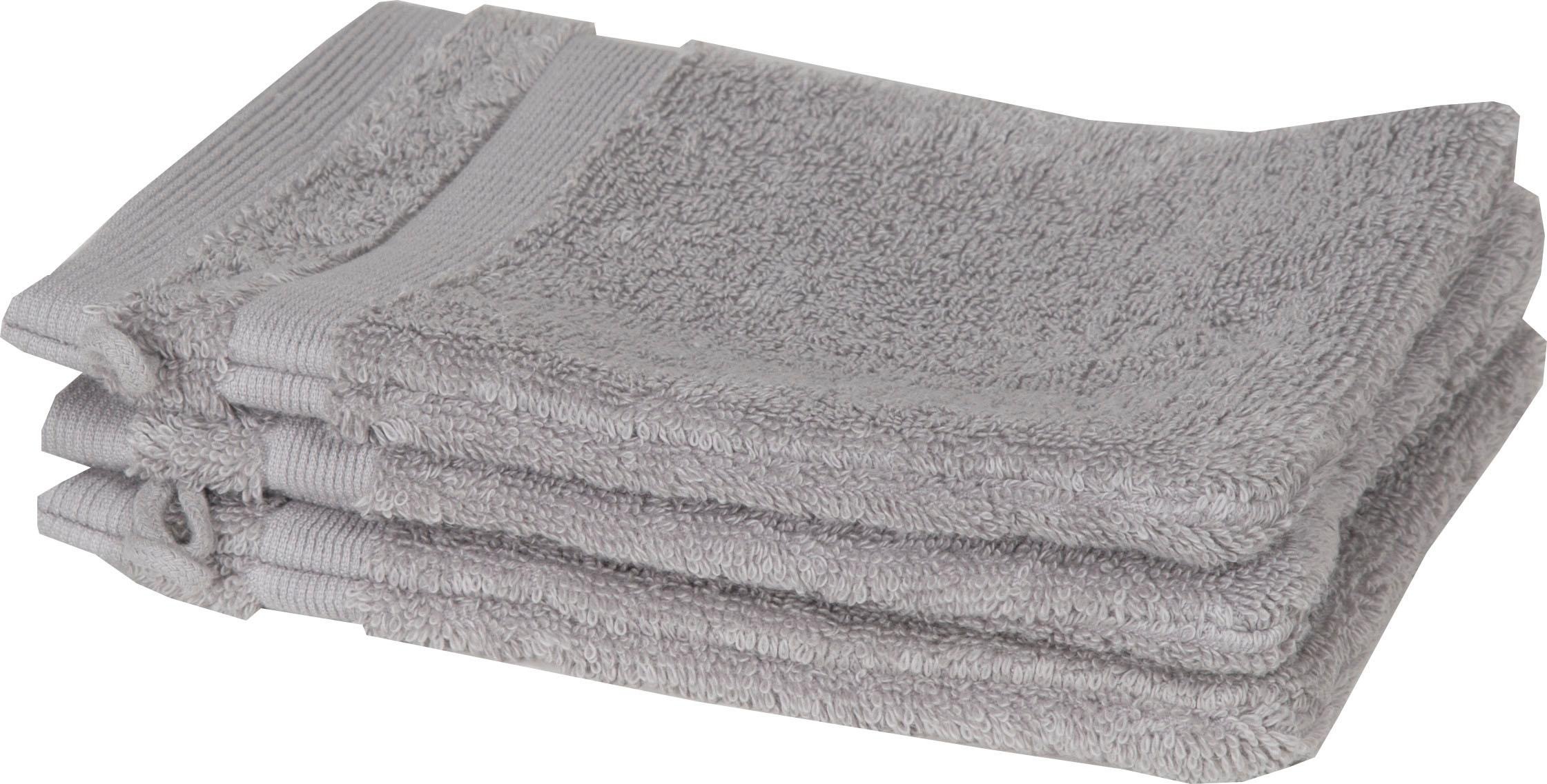 Image of SCHÖNER WOHNEN-Kollektion Waschhandschuh »Cuddly«, (Set, 3 tlg., 3 Waschhandschuhe 16x21cm), schnell trocknende Airtouch-Qualität bei Ackermann Versand Schweiz