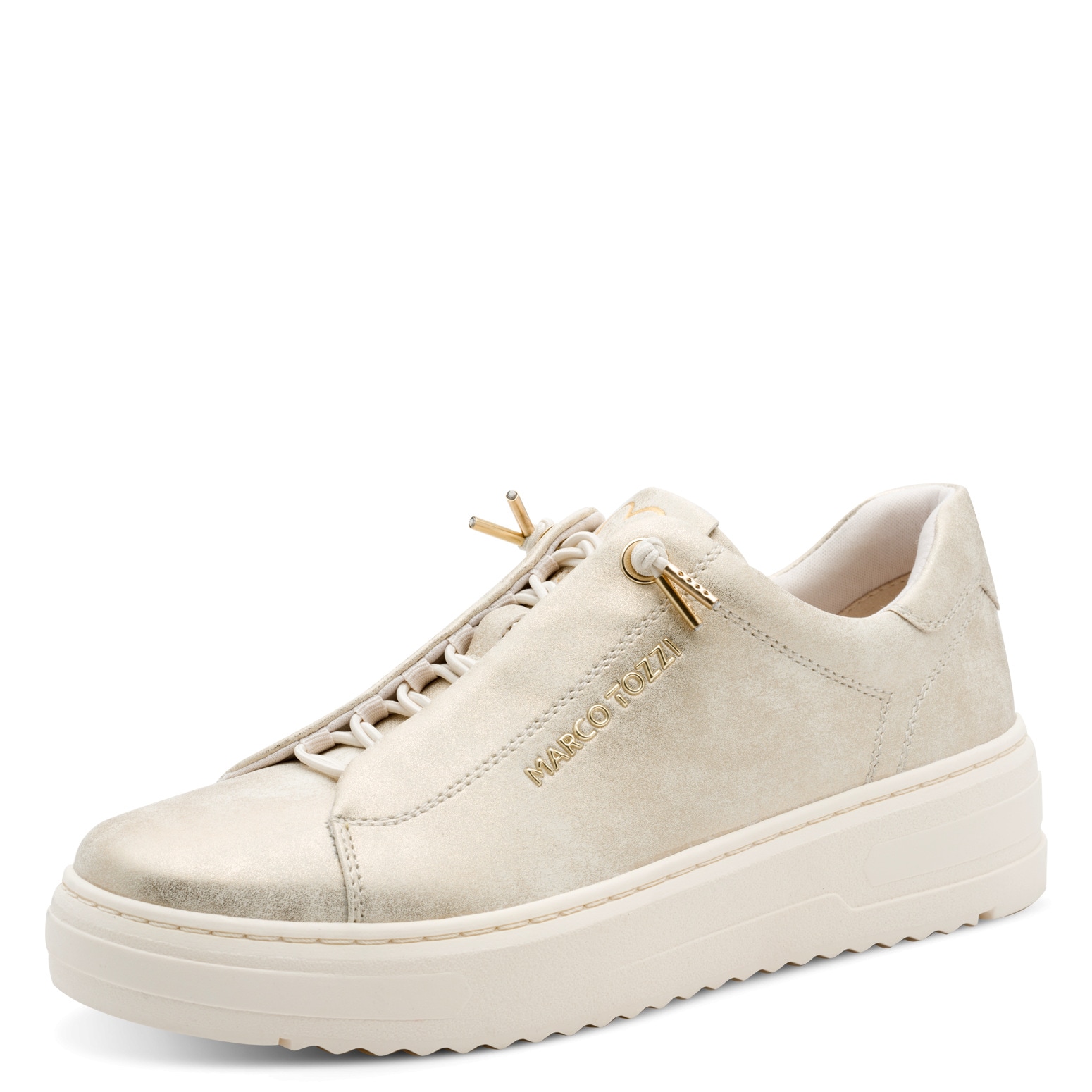 Image of MARCO TOZZI Slip-On Sneaker, Freizeitschuh, Halbschuh, Schnürschuh mit seitlichem Logoschriftzug