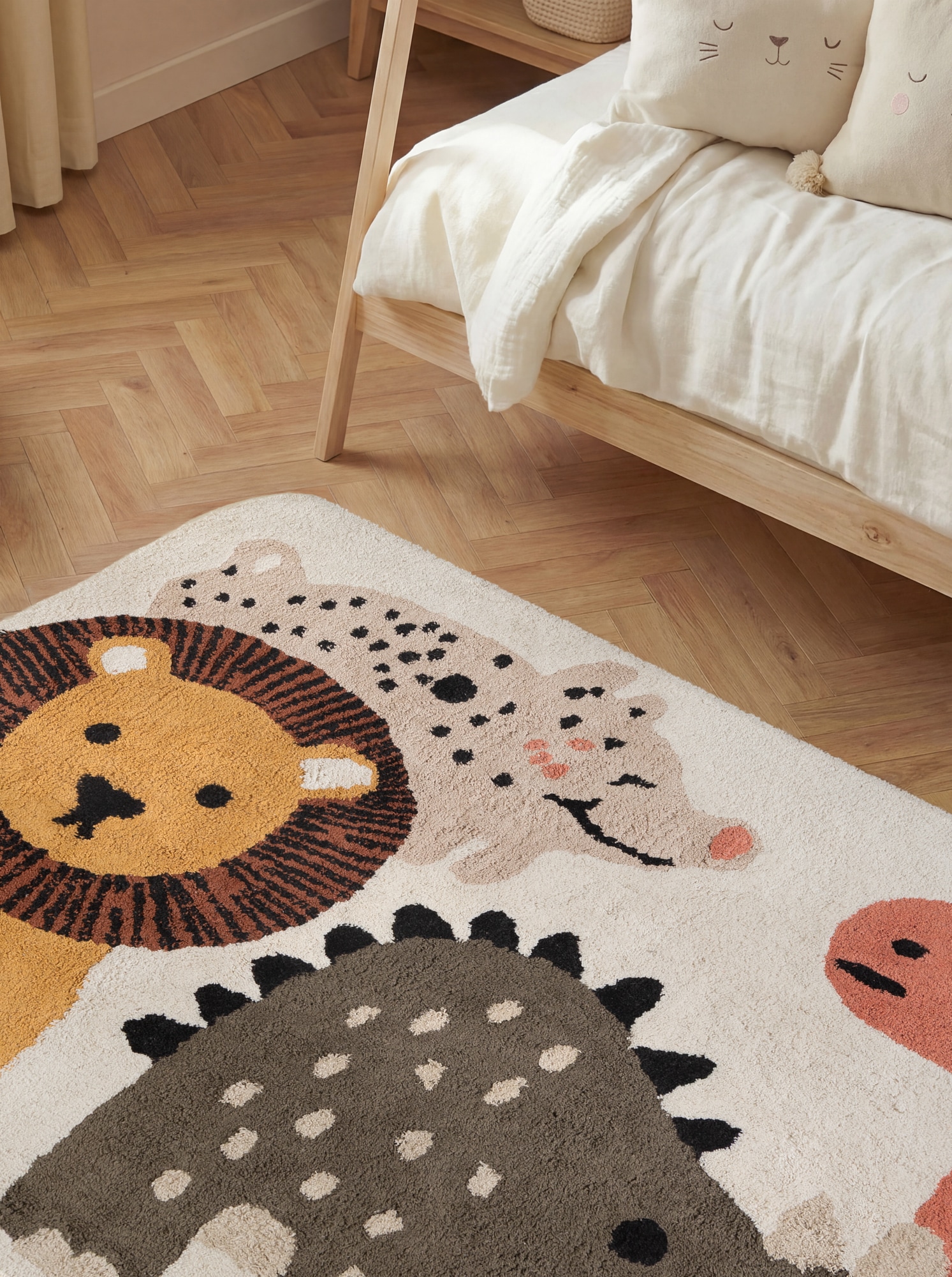 HANSE Home Tapis pour enfants »Zoey« Rectangulaire 10 mm Höhe lavable, fait main, doux, antidérapant, tapis de jeu pour chambre d'enfant