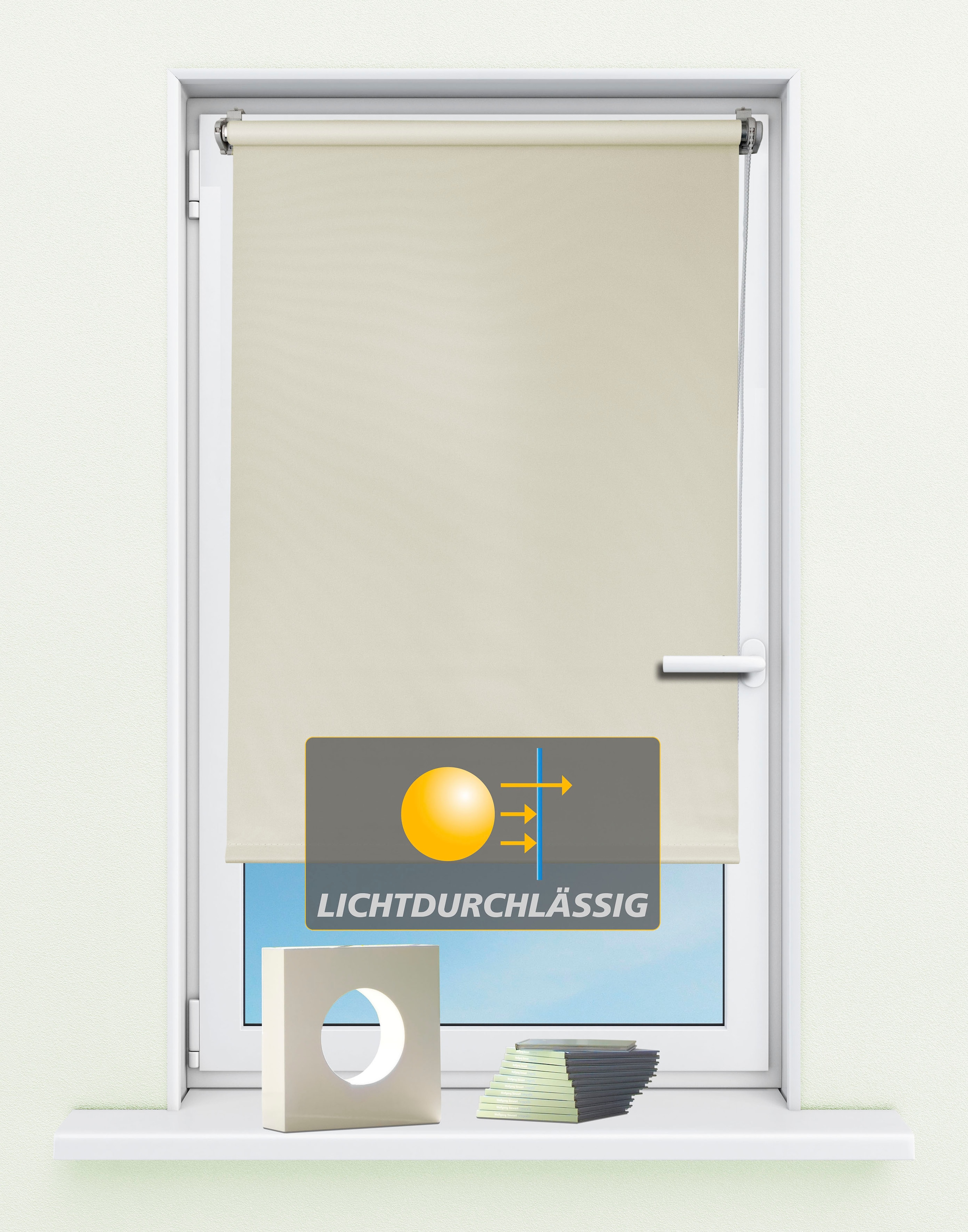 Image of Kutti Seitenzugrollo "Seitenzugrollo Ida, Lichtschutz, Klemmfix, ohne Bohren, Fixmass" Lichtschutz ohne Bohren Sichtschutz, Sonnenschutz
