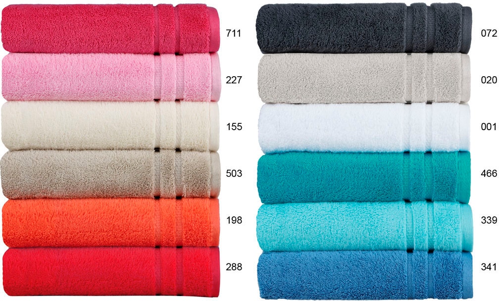 Egeria Handtuch »Micro Touch«, (1 St.), Streifenbordüre, extrem saugfähig &  flauschig, 100% Baumwolle bequem kaufen | Badetücher