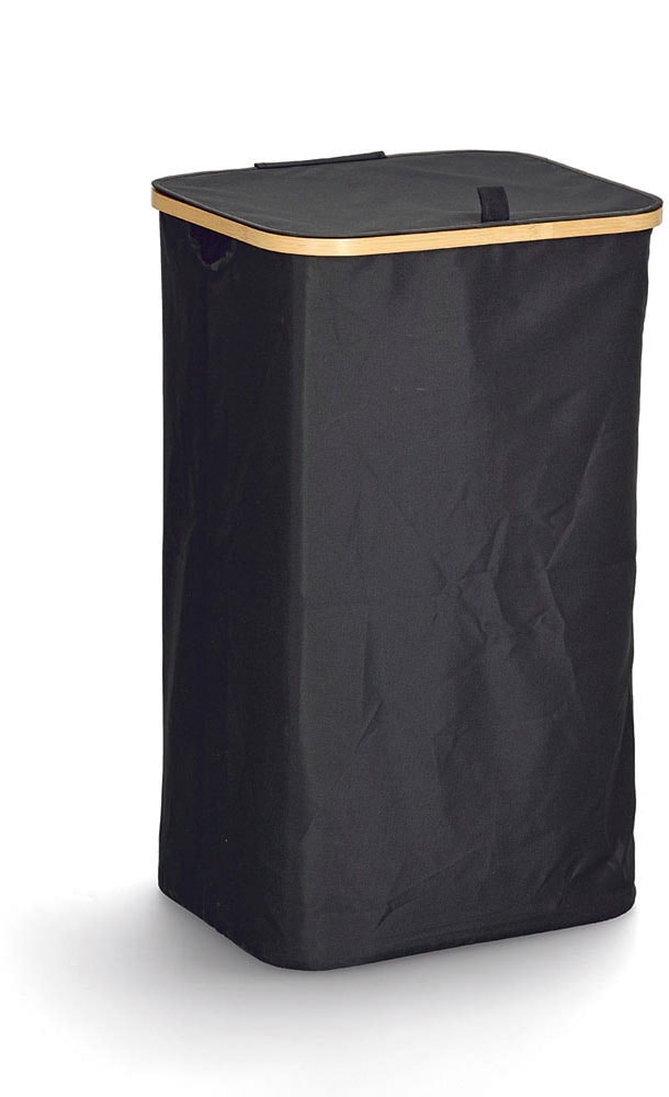 Zeller Present Wäschekorb Bambusbogen und Klettverschluss