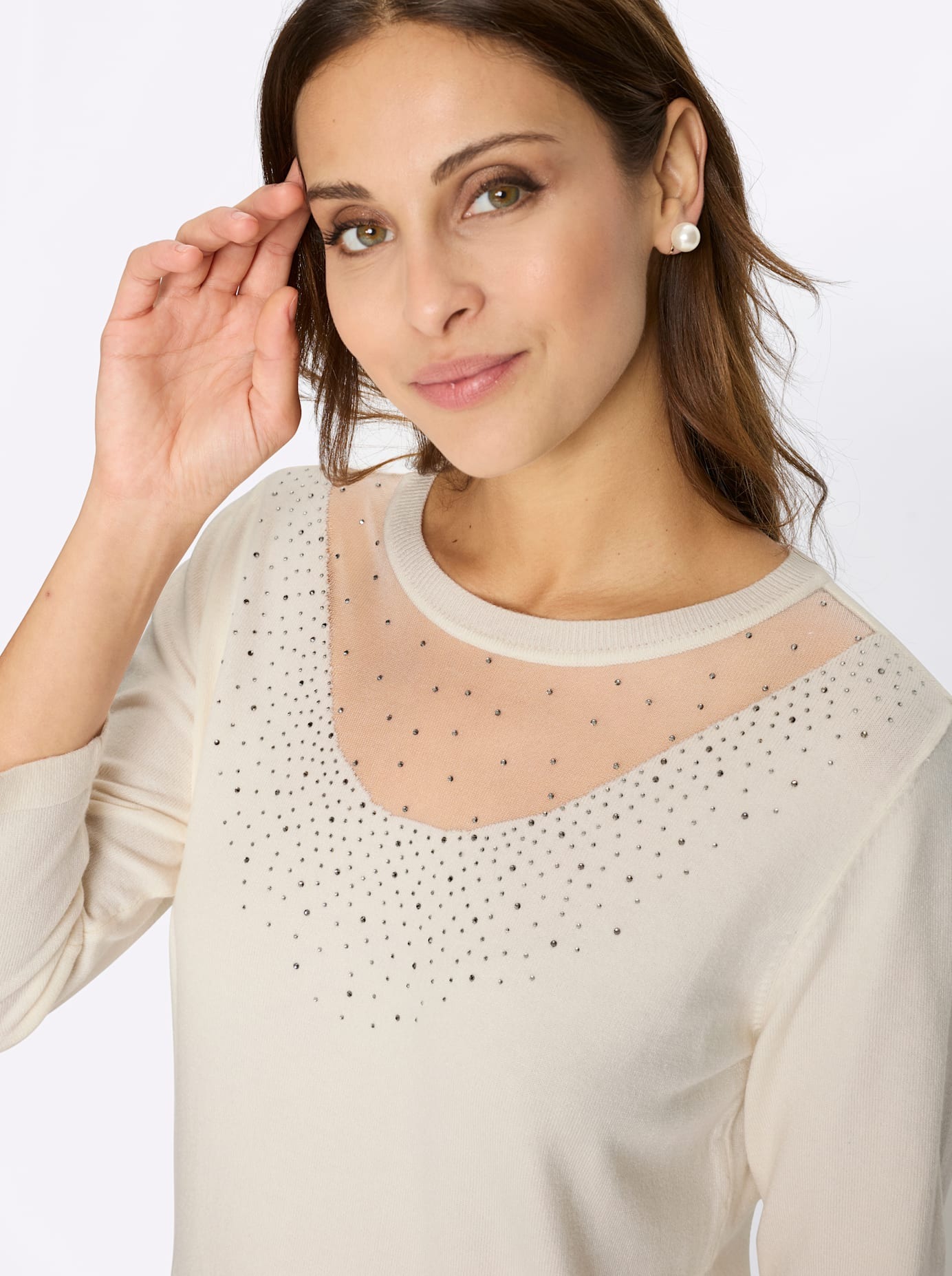 Lady Pull à manches 3/4 »Feinstrickpullover«