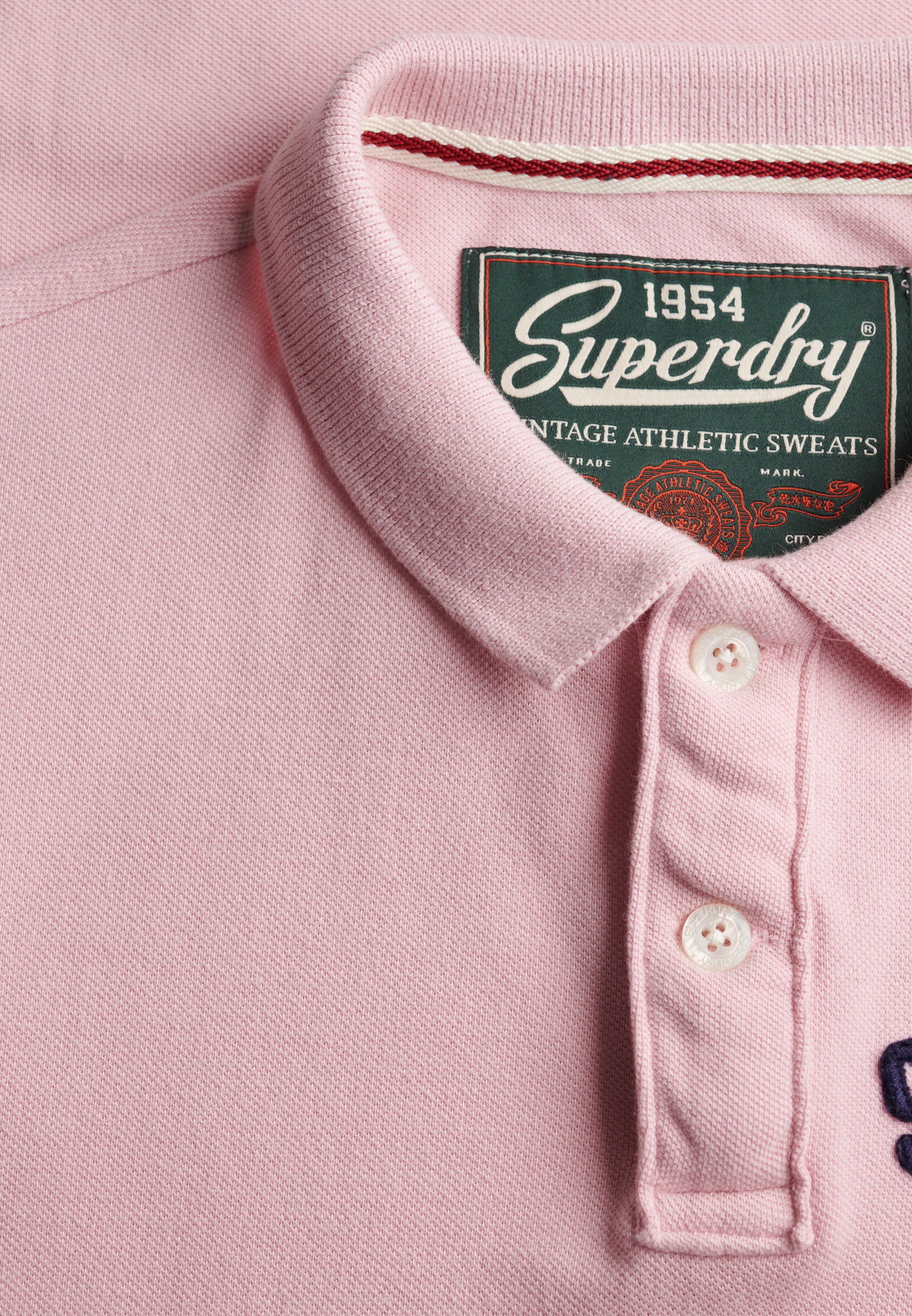 Superdry Poloshirt »VINTAGE ATHLETIC POLO« mit Polokragen und Knopfleiste, aus Baumwolle, Relaxed Fit