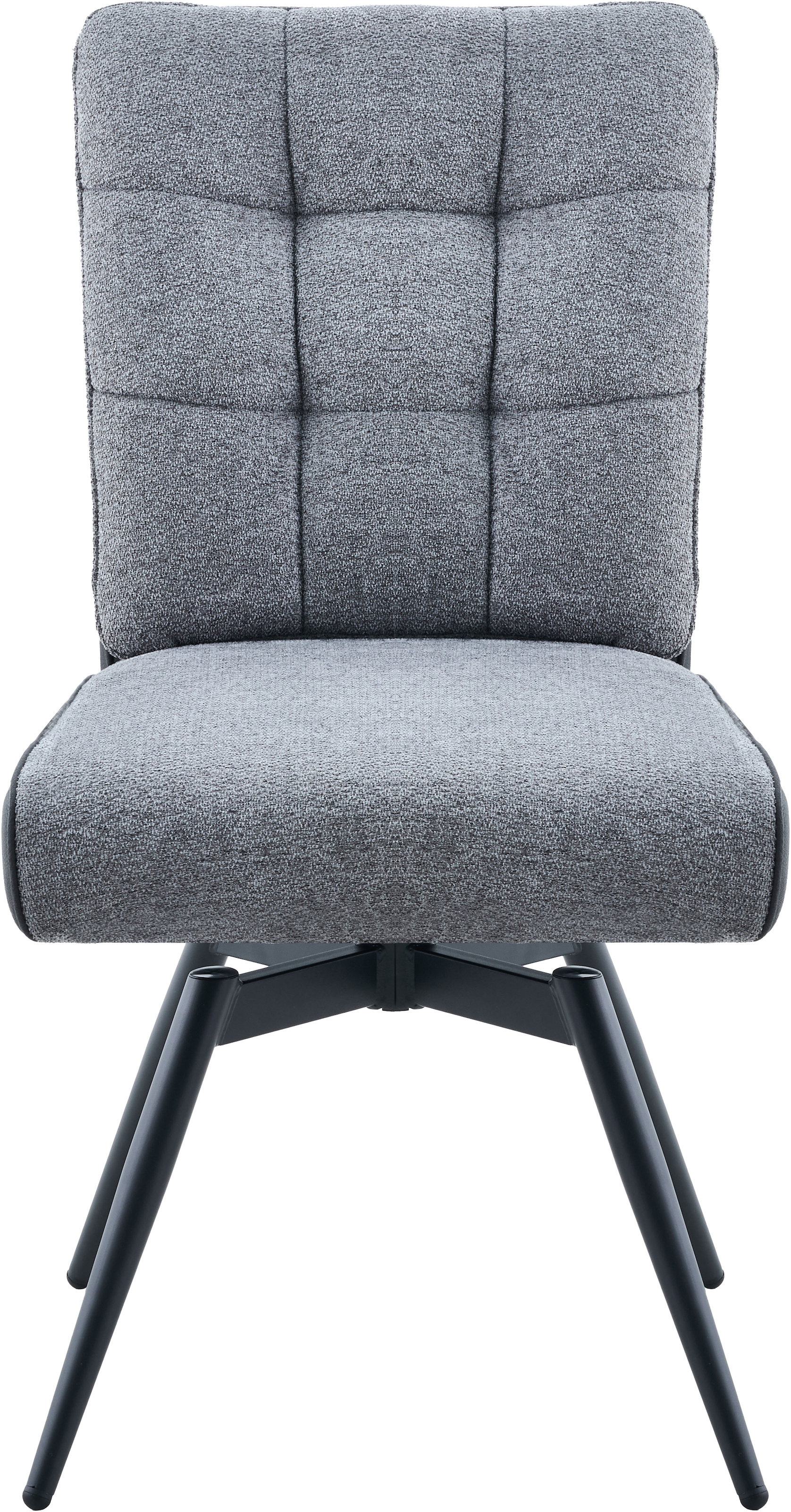 HELA 4-Fussstuhl »TOMAR« () 2 Stk.XL Sitzbreite, 360° drehbar, mit Federkorb, Materialkombi