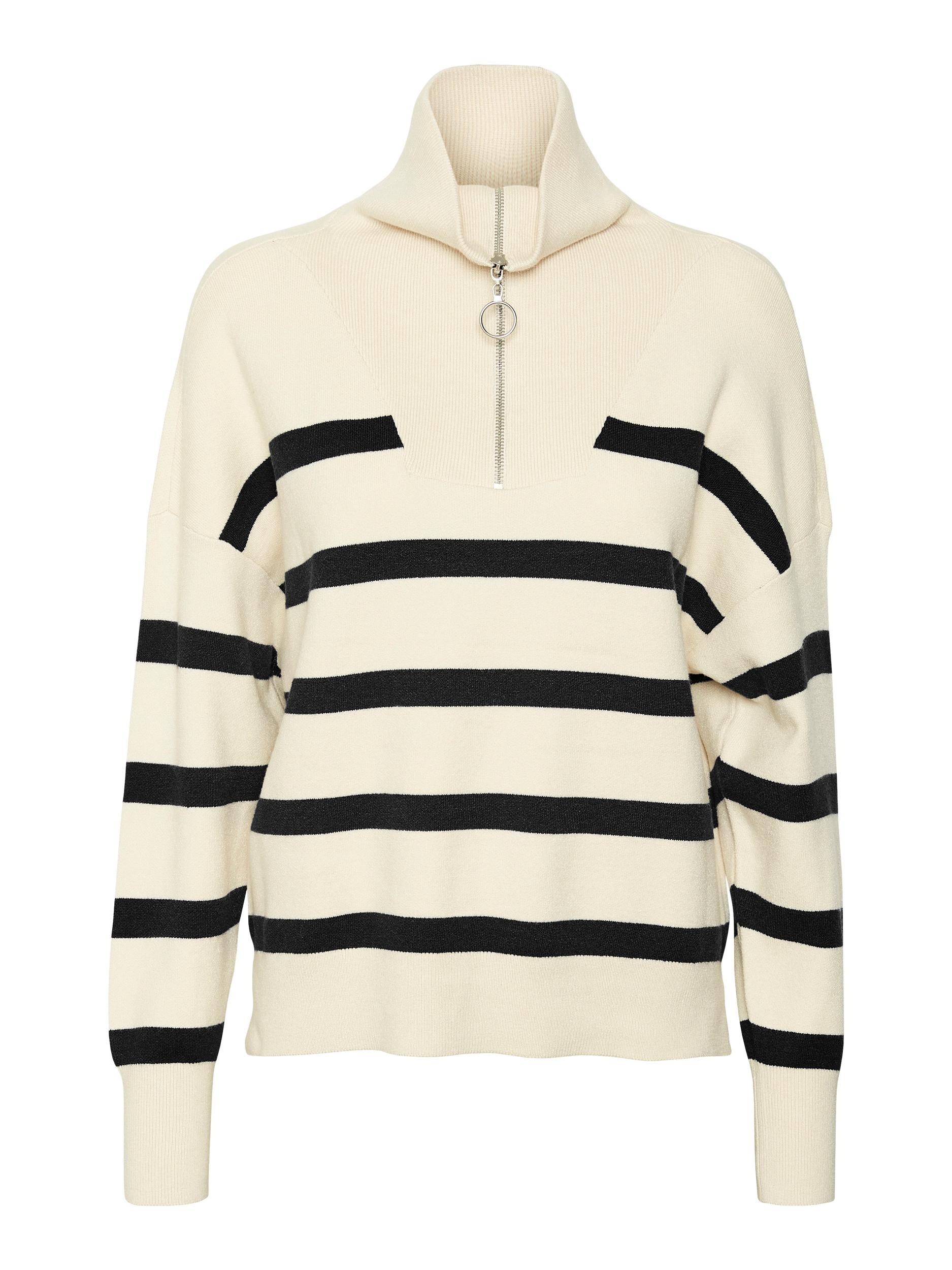 Vero Moda Troyer »VMSABA STRIPE LS HIGHNECK BLOUSE GA NOOS«