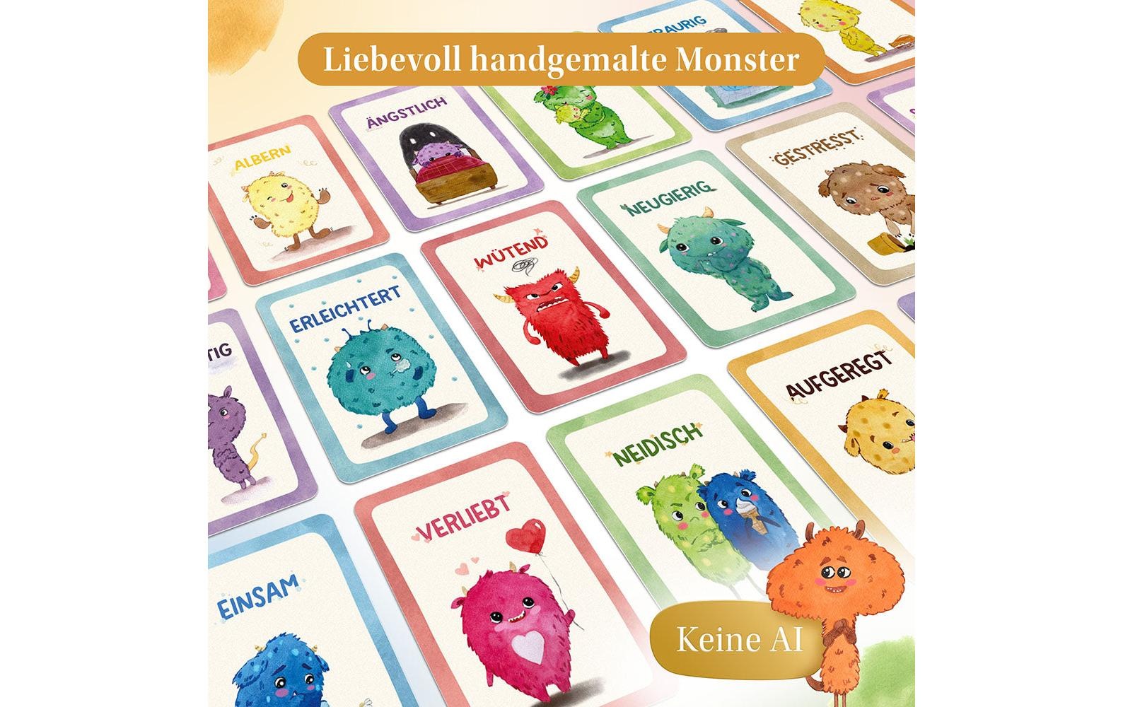   Spiel »Eulentaler Gefühlskarten Monster, 44 Karten« Pädagogisches Kartenset zur Förderung emotionaler Kompetenz
