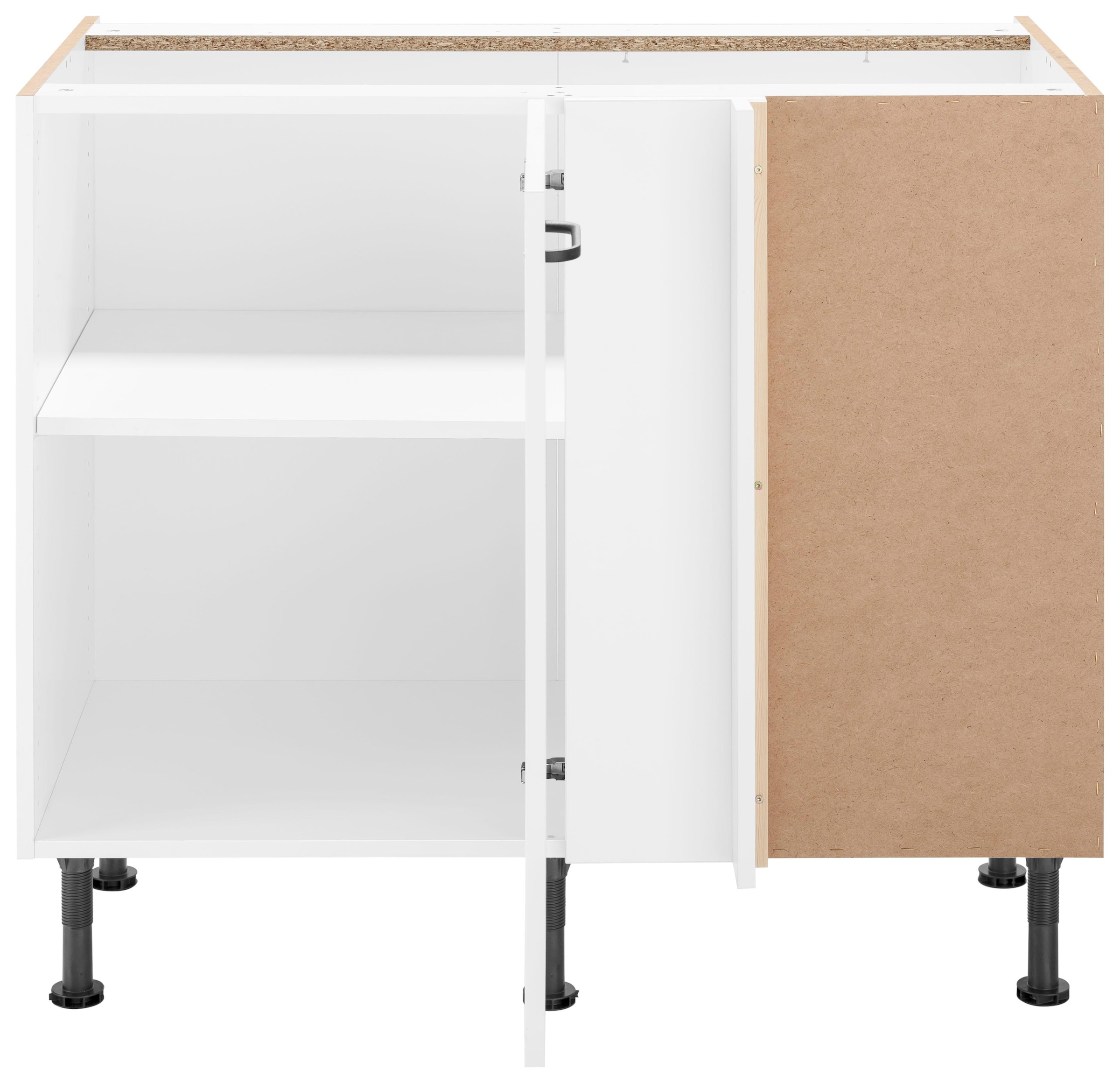 OPTIFIT Eckunterschrank »Elga«, mit Soft-Close-Funktion, höhenverstellbaren Füsse, Breite 100 cm