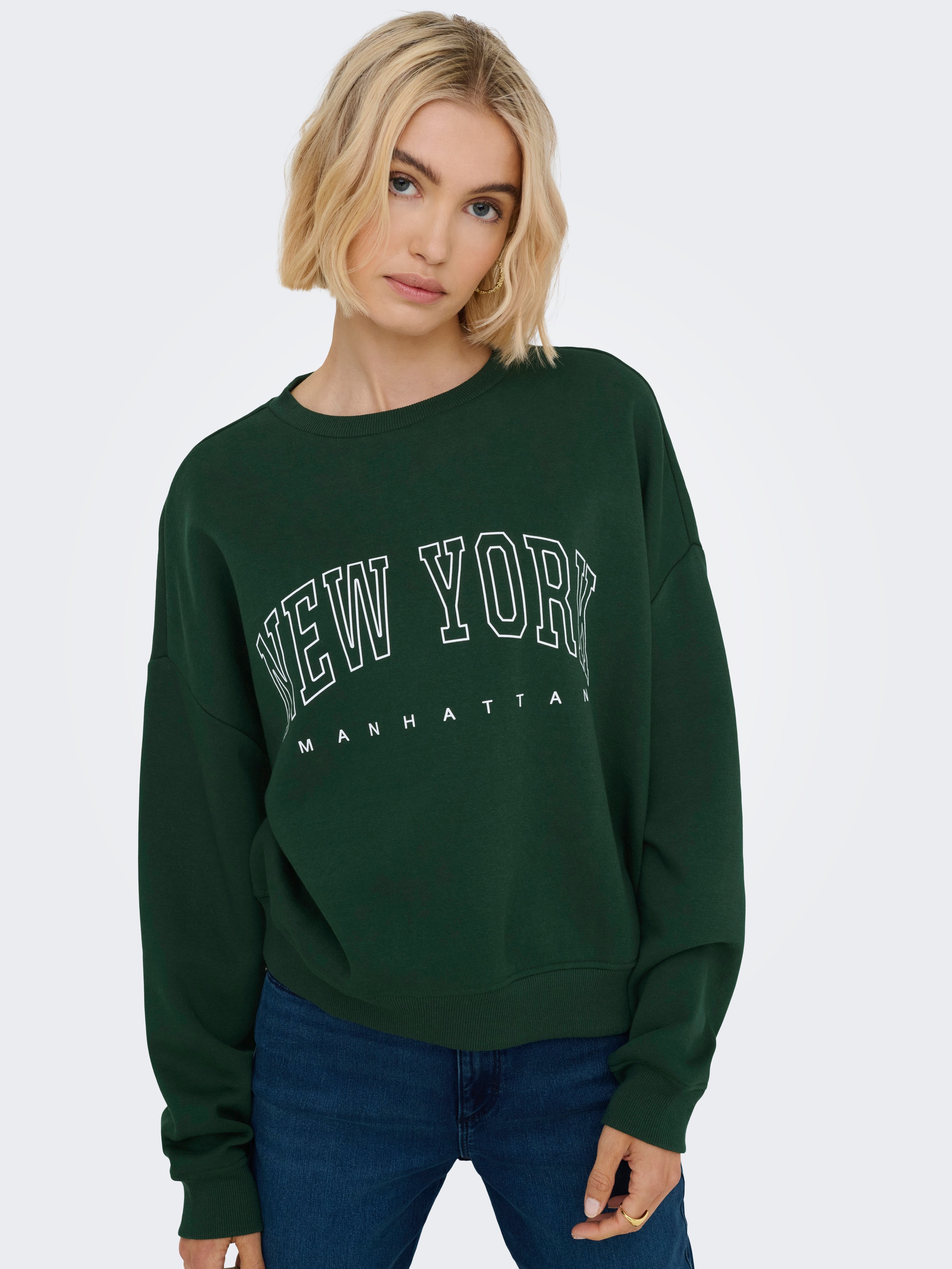 ONLY Sweatshirt »ONLSWEAT L/S CREW OVERSIZE STATE SWT«