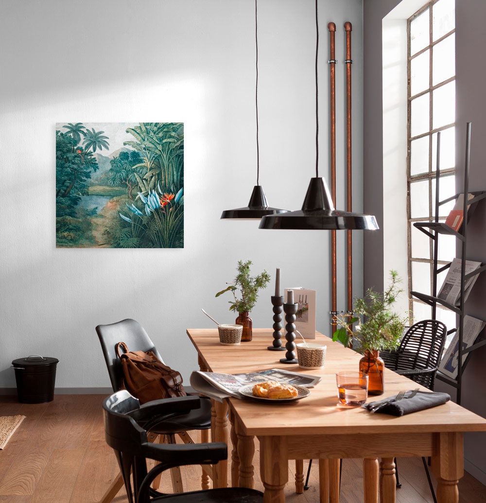 Komar Leinwandbild »Exotic Empire - Grösse 60 x 60 cm«, Natur, (1 St.), Keilrahmenbild mi Echtholzrahmen