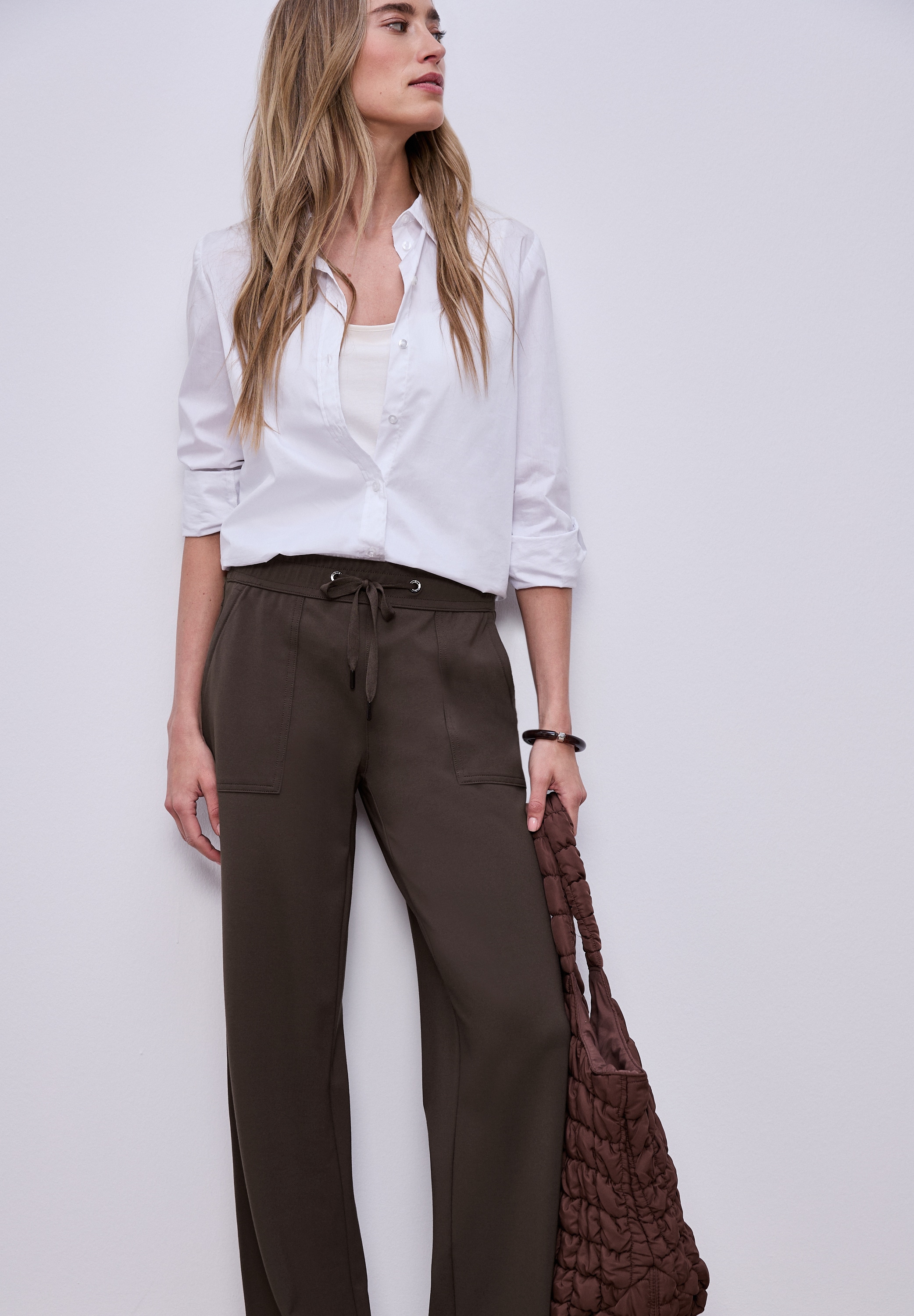 STREET ONE Stoffhose  Punto di Roma Hose, mit Viskose