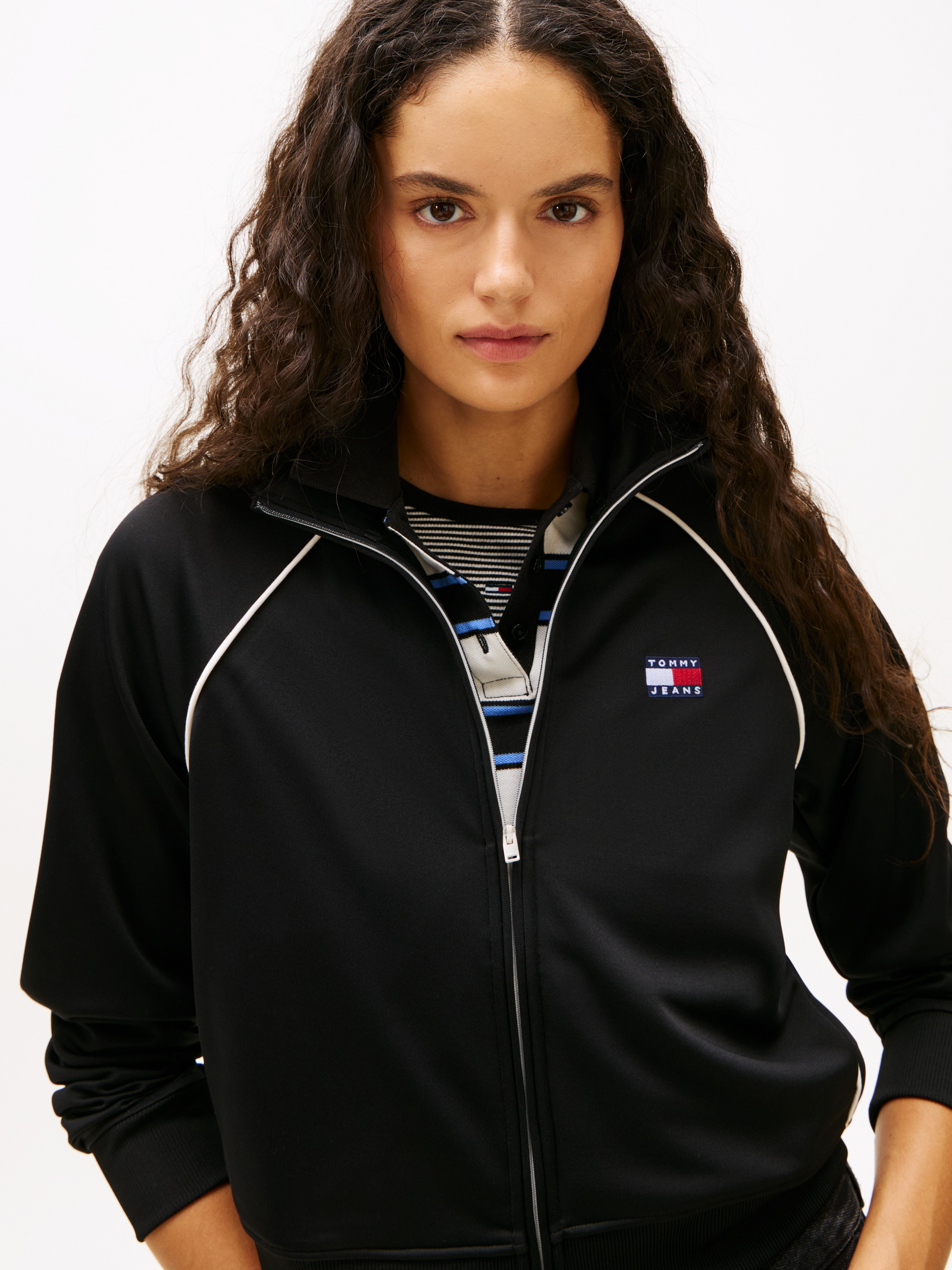 Tommy Jeans Veste de yoga en sweat »TJW BADGE TRACK JACKET EXT«