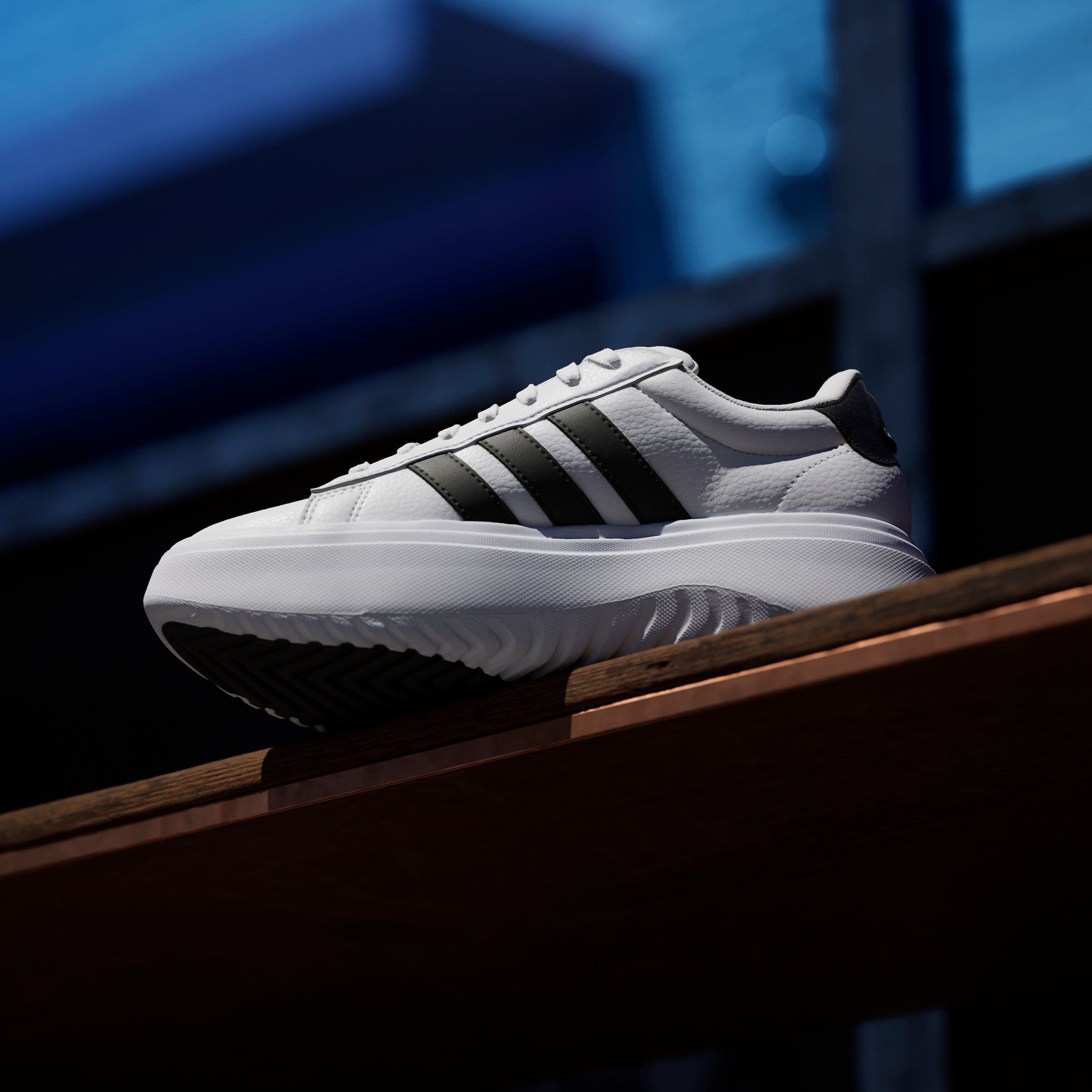 adidas Sportswear Sneaker »GRAND COURT PLATFORM«, Design auf den Spuren des adidas Superstar