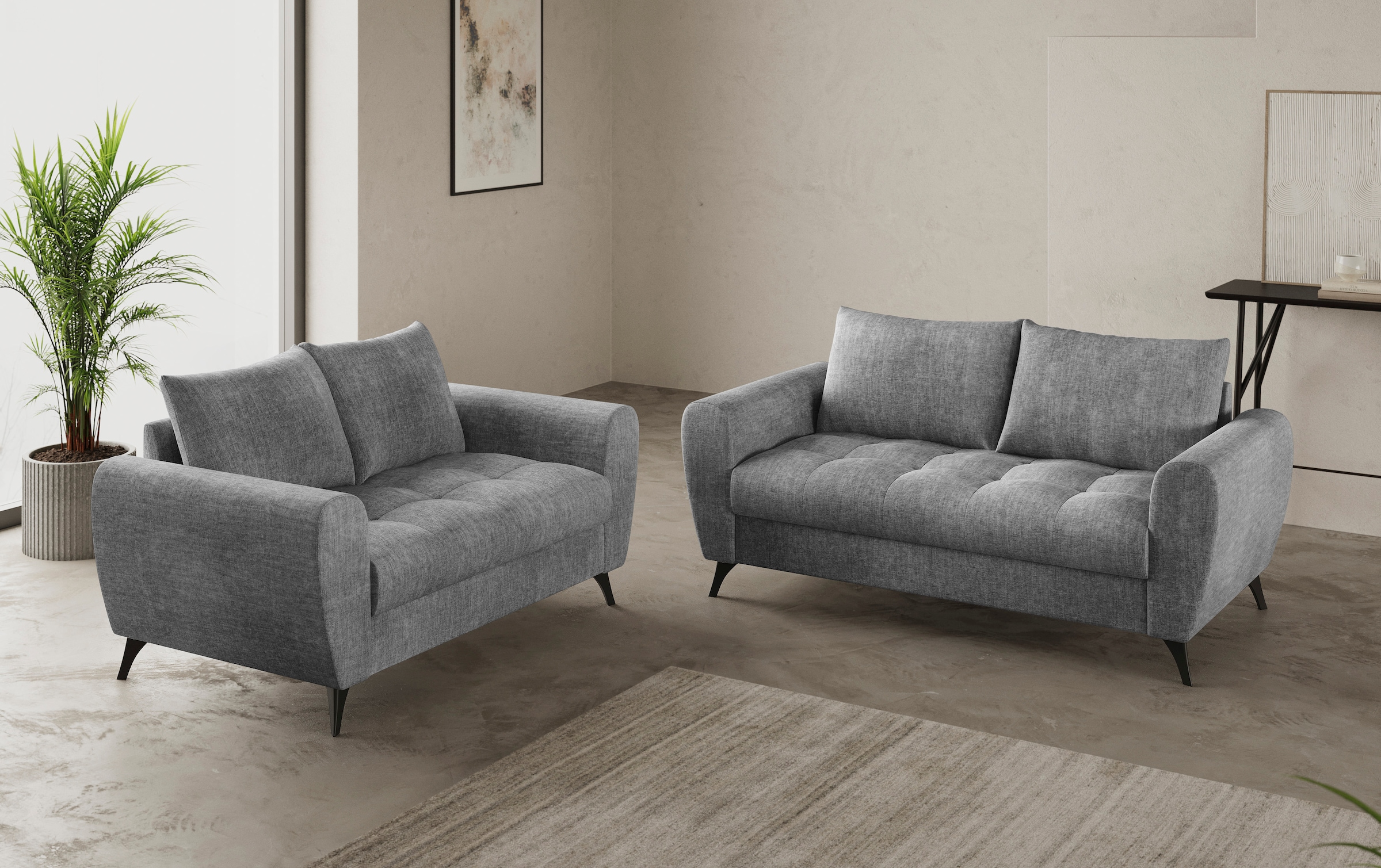 Mr. Couch 2,5-Sitzer »Blackburn II«, Wahlweise mit Kaltschaumpolsterung bis 140 kg belastbar