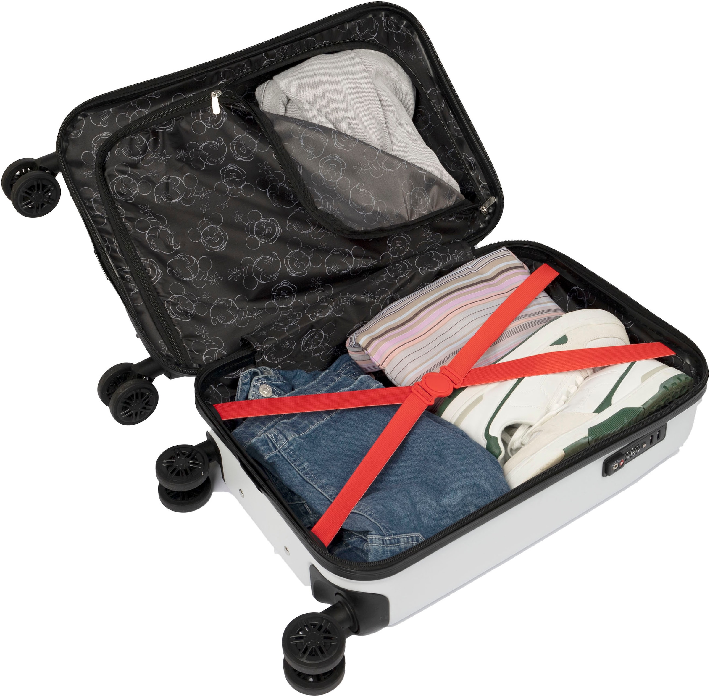 UNDERCOVER Valise pour enfants »Mickey Mouse, 59 cm« 35 litre 4 Rollen mit TSA-Zahlenschloss