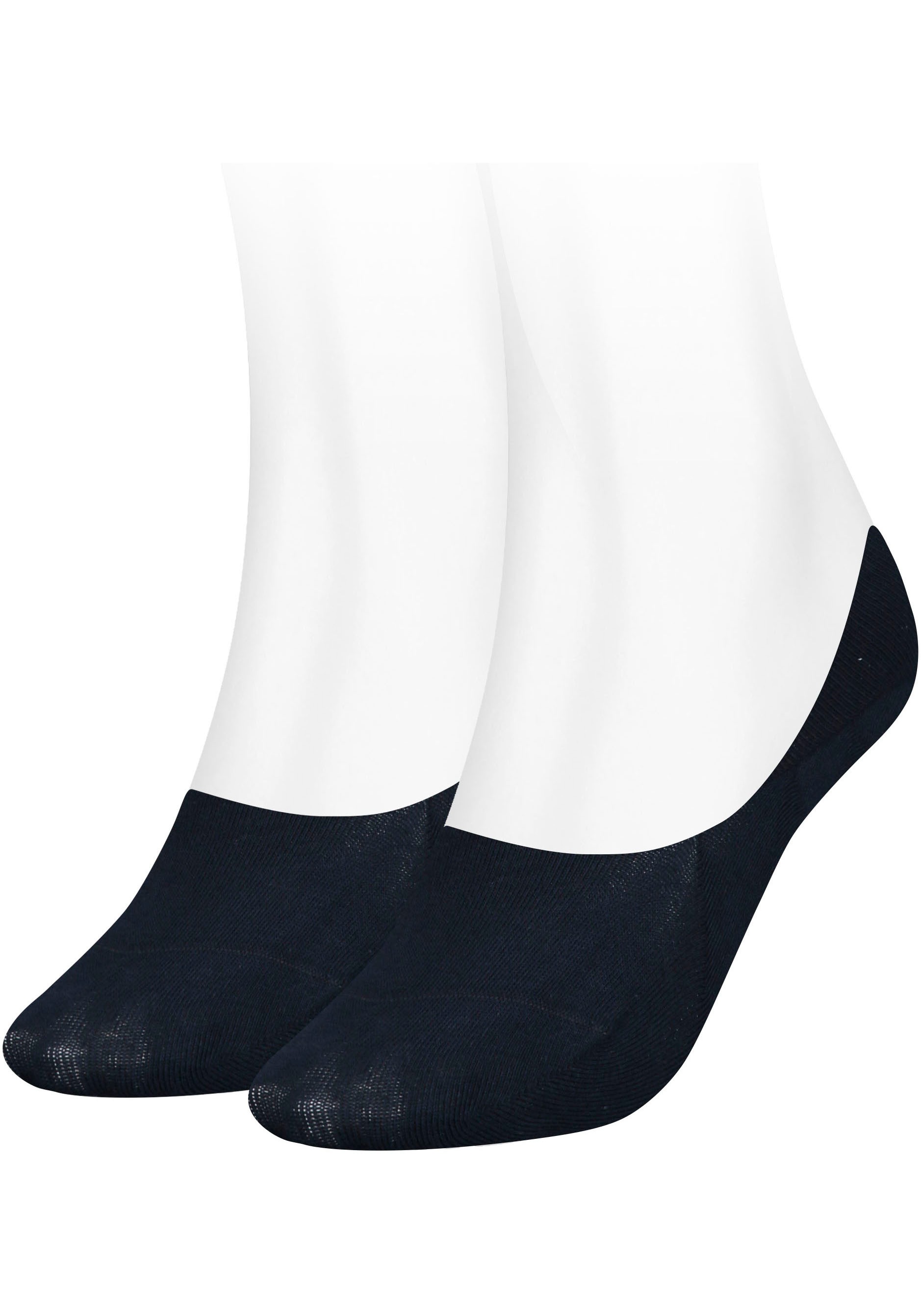 Image of Tommy Hilfiger Füsslinge "TH WOMEN FOOTIE 2P" Packung, 2 Paar, 2 Stk. tlg. mit Logostickerei