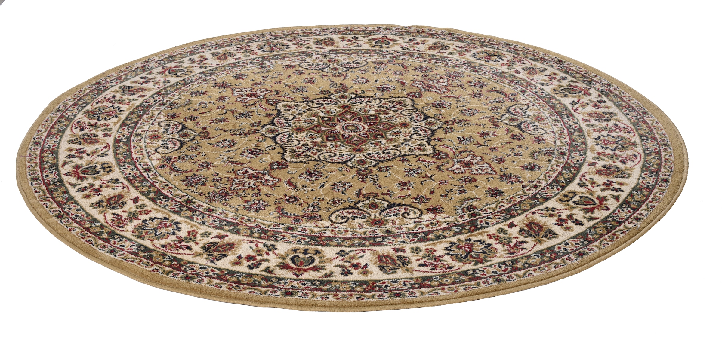 Image of THEKO Teppich "Hamadan 359" rund 10 mm Höhe Kurzflor, Orient-Optik
