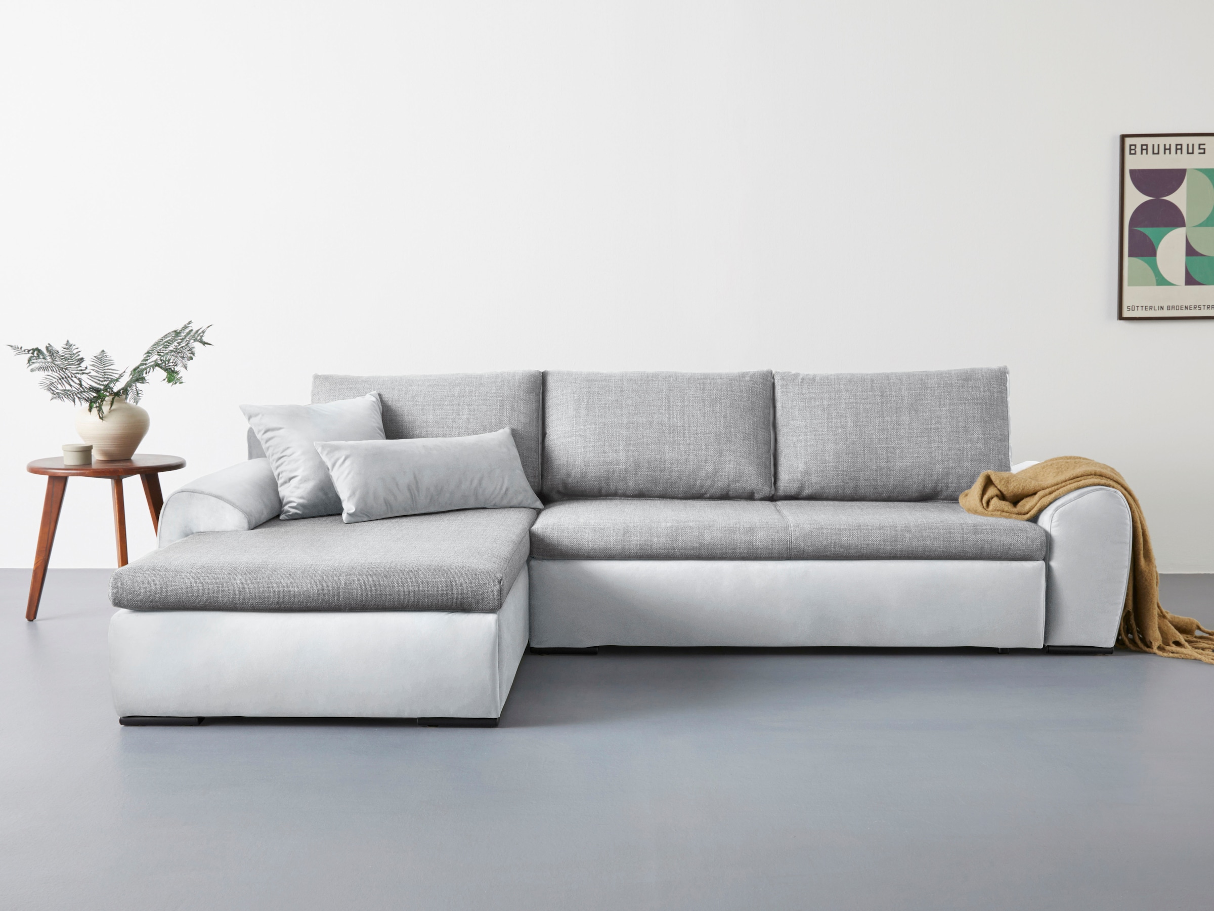 Home affaire Ecksofa Win L-Form, wahlweise mit Bettfunktion und Bettkasten