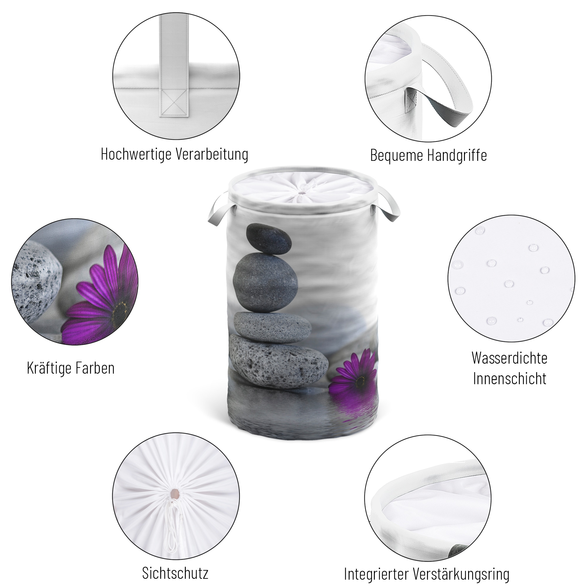 Sanilo Wäschekorb »Energy Stones«