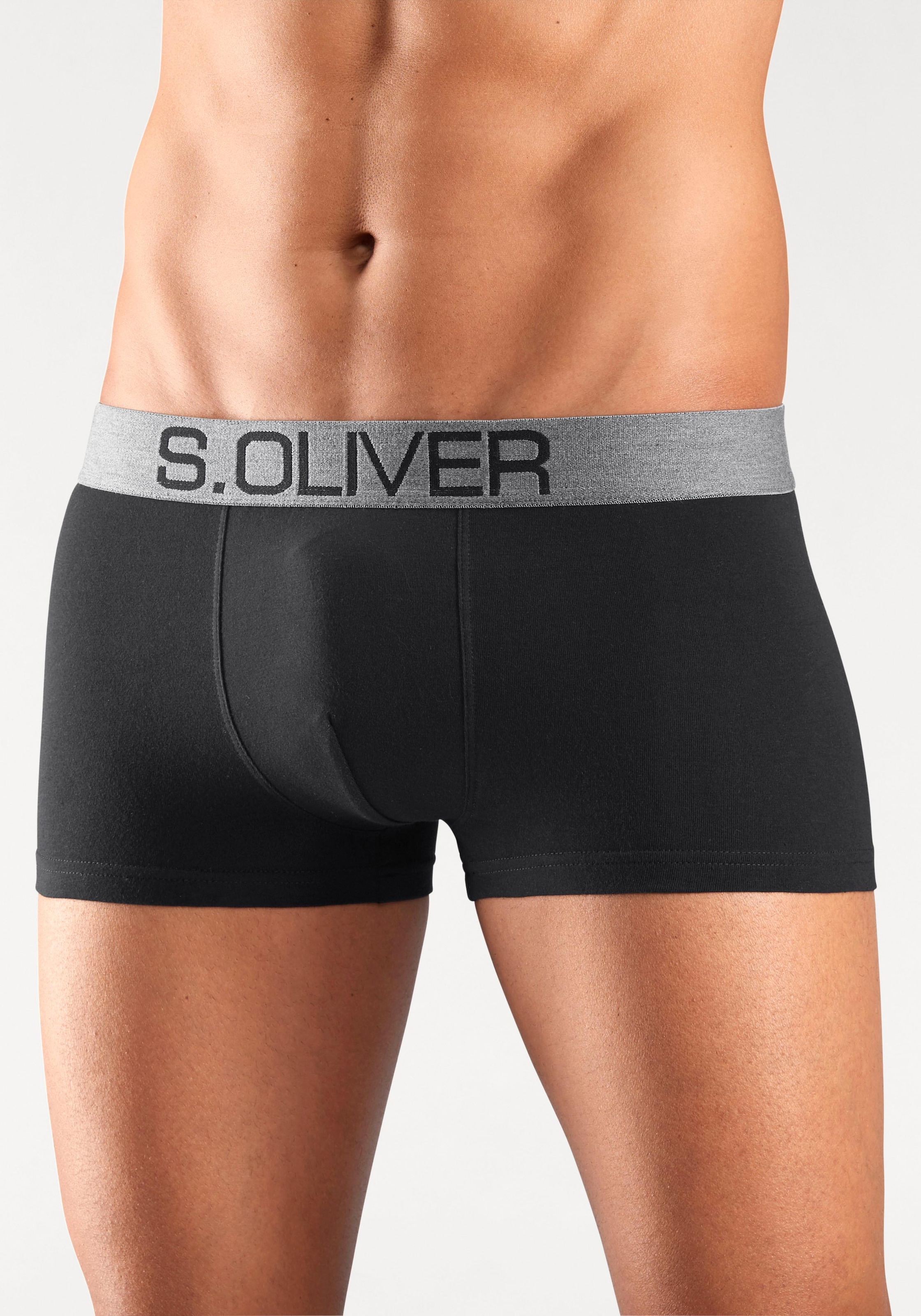 s.Oliver Boxer »Boxershorts für Herren«, (Packung, 4 St.), in Hipster-Form aus Baumwoll-Mix