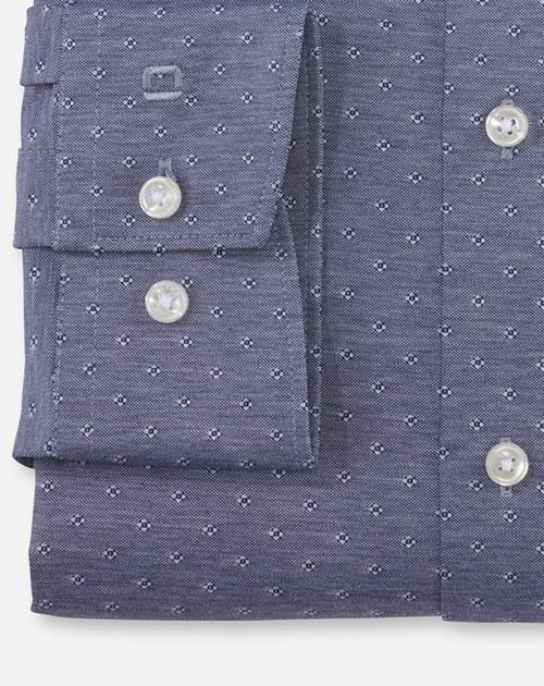 OLYMP Chemise d'affaires »Luxor 24/Seven Modern Fit« mit Dobby-Webmuster mit Farbakzentuierung