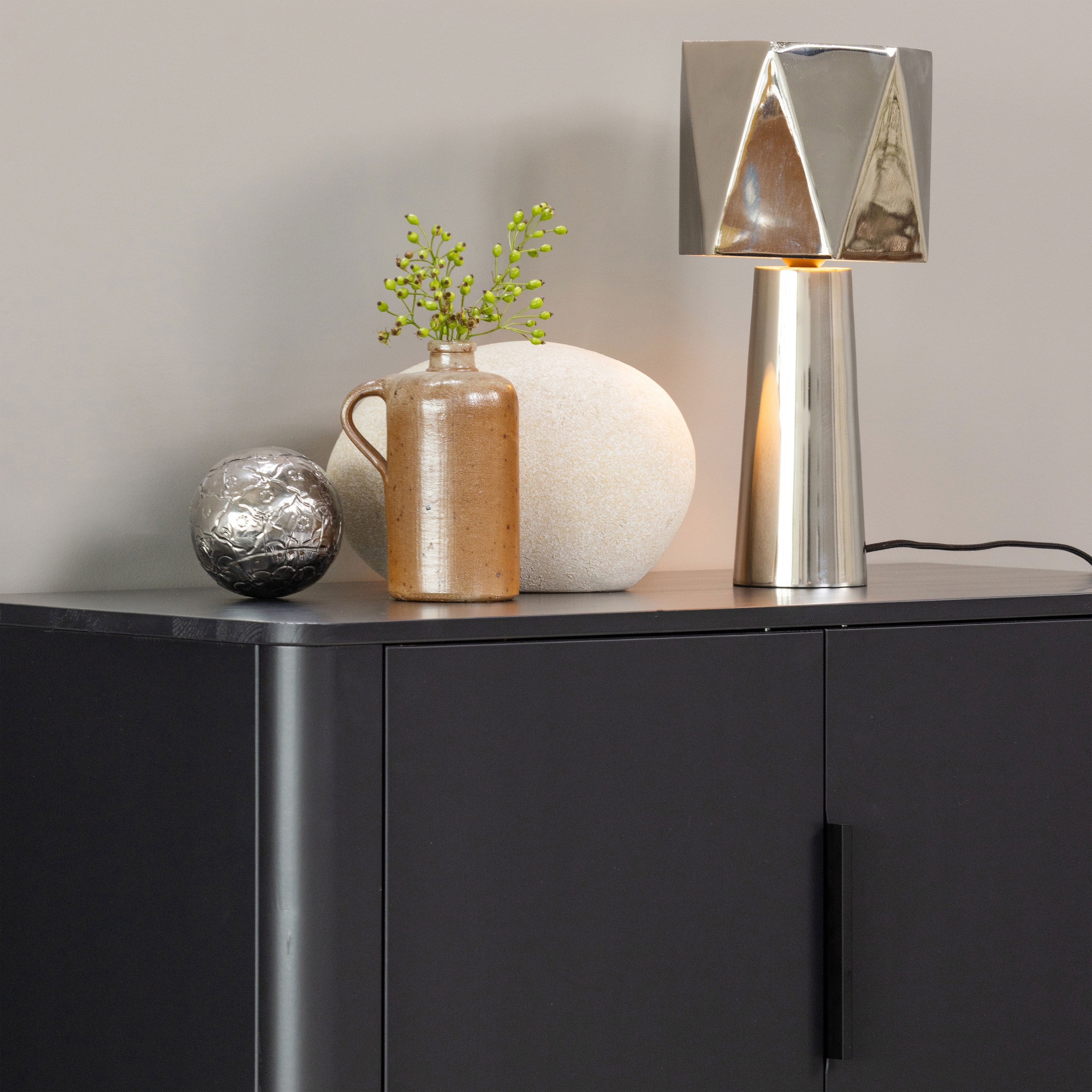 WOOOD Highboard »Gunnar FSC®-Mix Massivkiefer mit Dämpfung Funktion, 85 x 39 x 135 cm« Tragkraft 15 kg pro Boden, einfach zu montieren, sichtbare Maserung