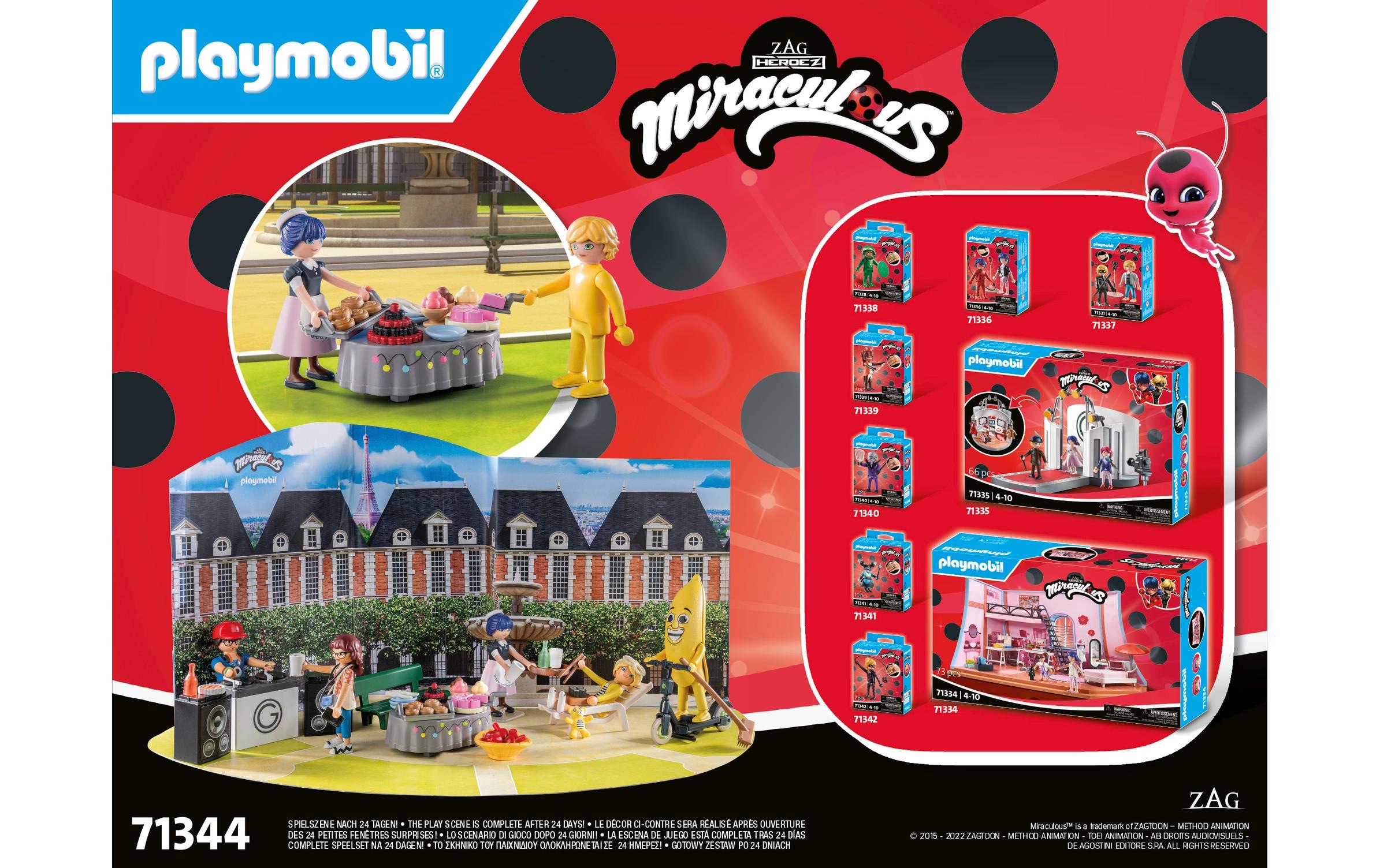 Playmobil® Adventskalender »Miraculous Picknick in Paris 71344«, ab 4 Jahren